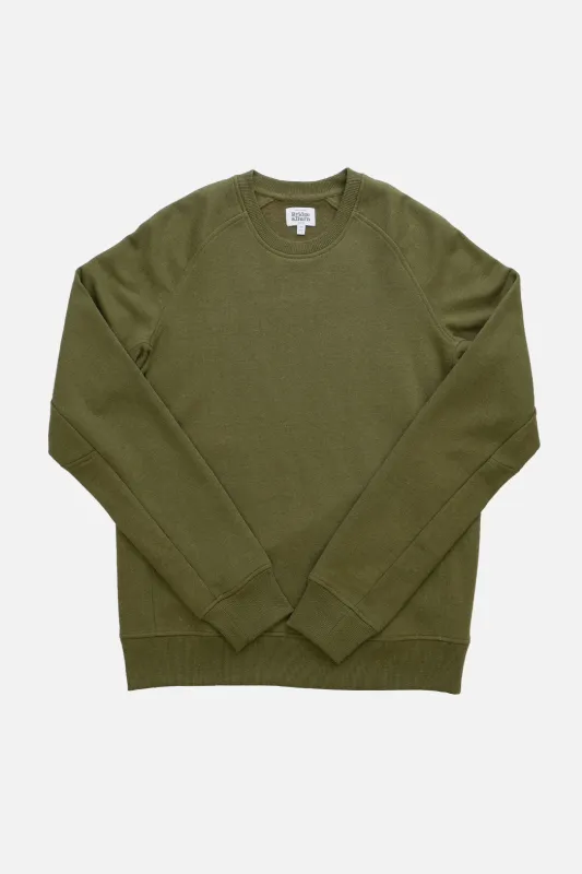 Fremont Crew Sweatshirt / Olive sold by Bridge & Burn