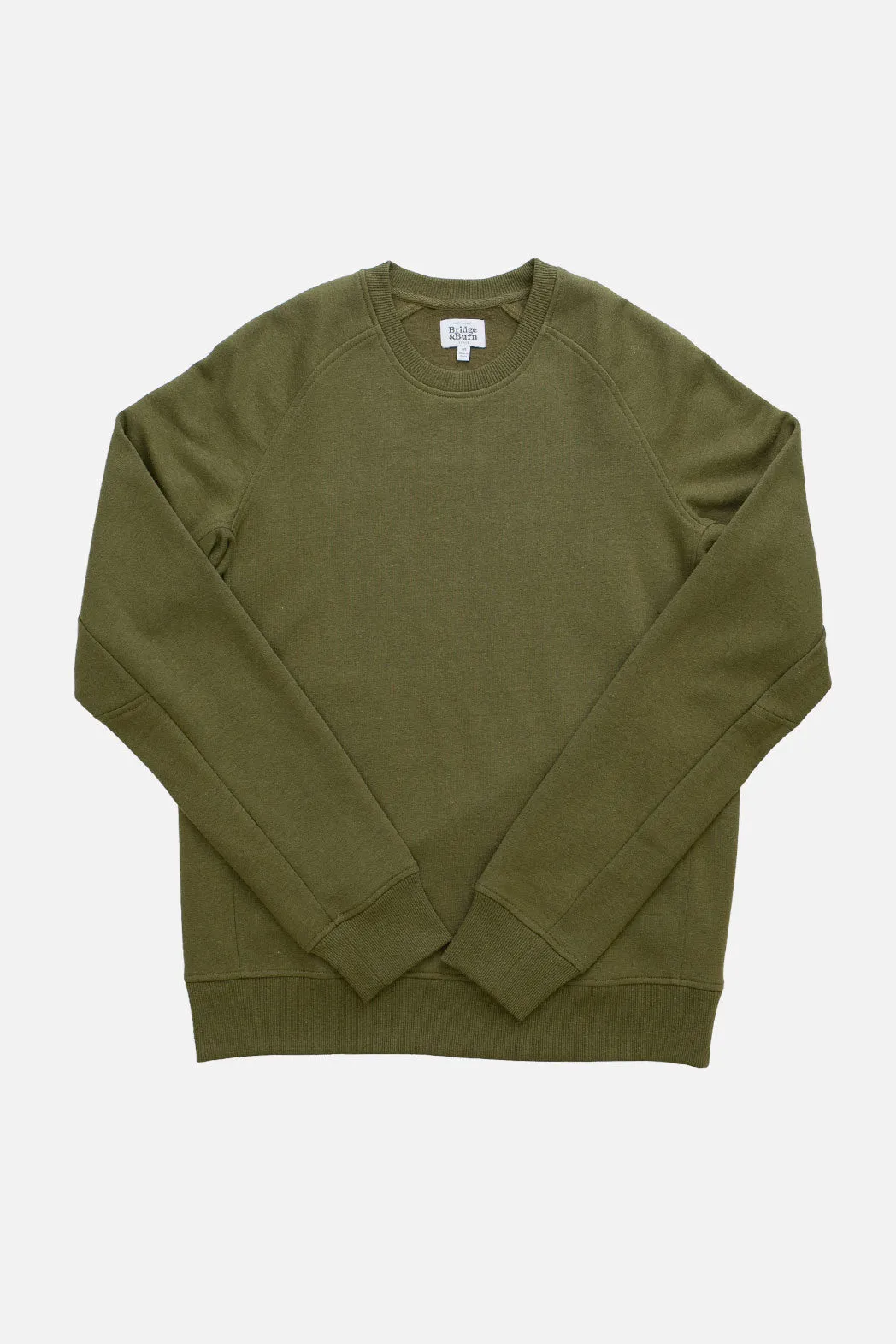 Fremont Crew Sweatshirt / Olive sold by Bridge & Burn