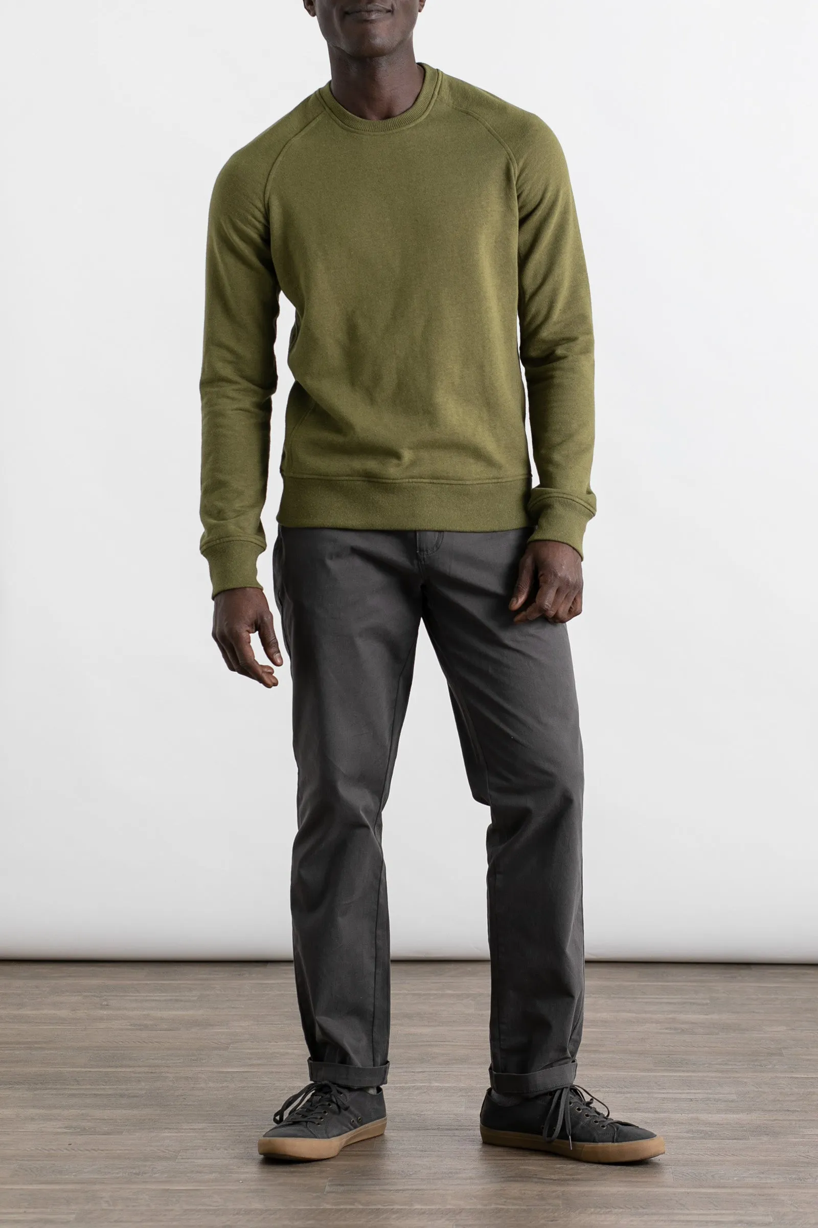 Fremont Crew Sweatshirt / Olive sold by Bridge & Burn product image thumbnail 3