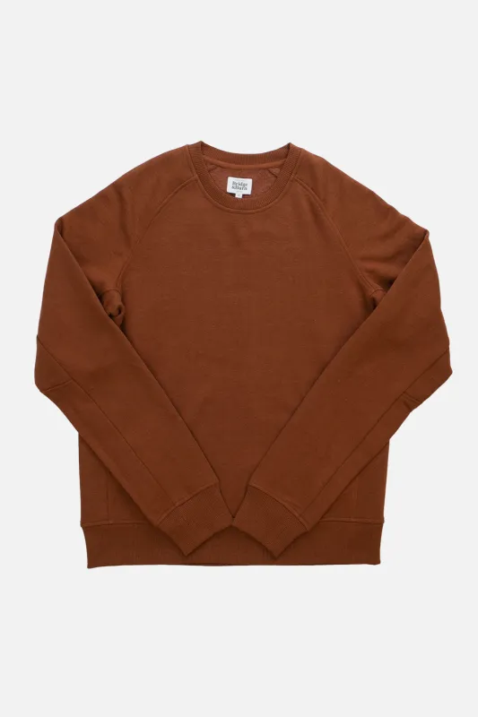 Fremont Crew Sweatshirt / Burnt Umber made by Bridge & Burn