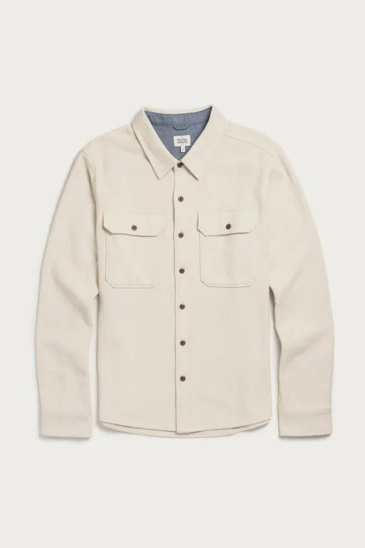 Pointer Overshirt / Ivory Twill made by Bridge & Burn