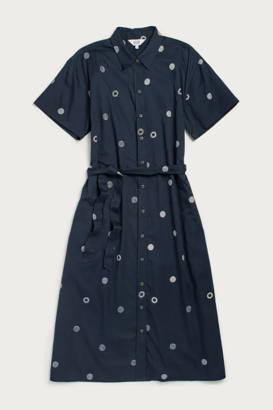 Sylvie Dress / Lunar Polka made by Bridge & Burn