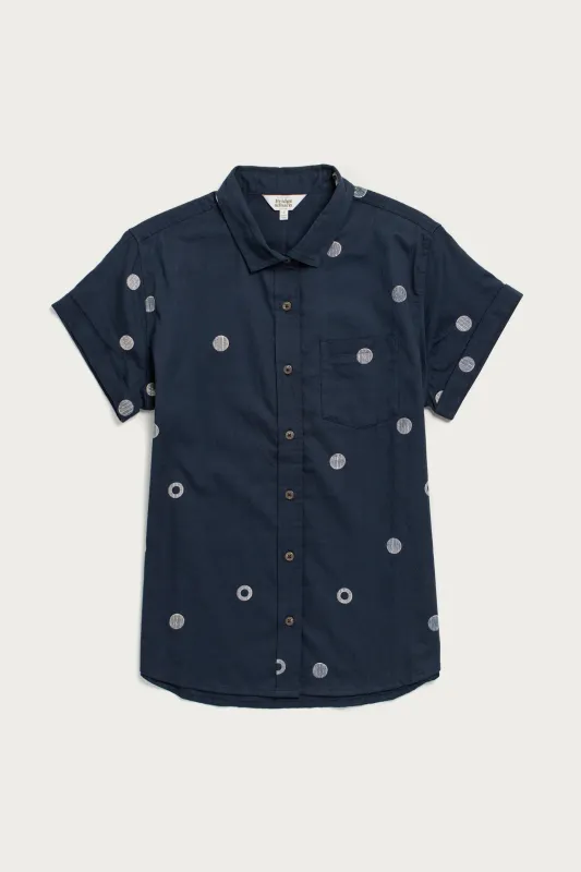 Bea Shirt / Lunar Polka made by Bridge & Burn