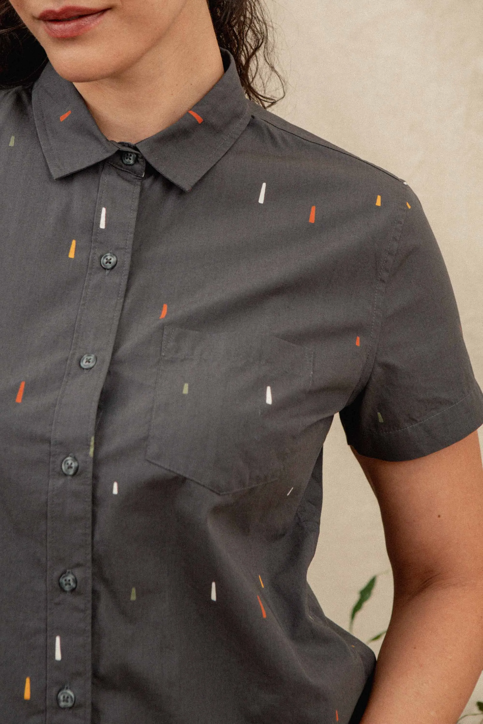 Lana Shirt / Midnight Rain sold by Bridge & Burn product image thumbnail 5