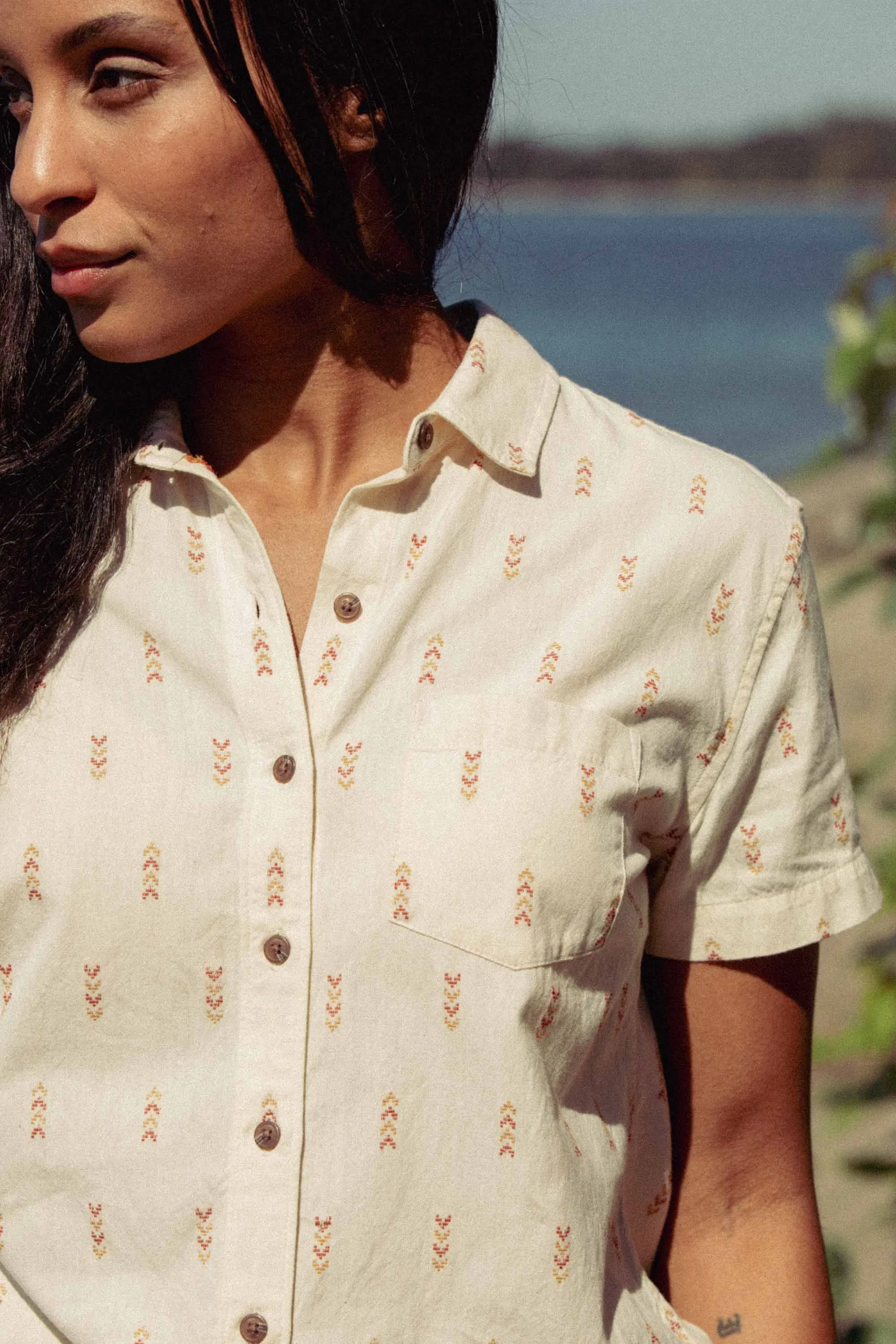 Lana Shirt / Dune Chevron sold by Bridge & Burn product image thumbnail 5