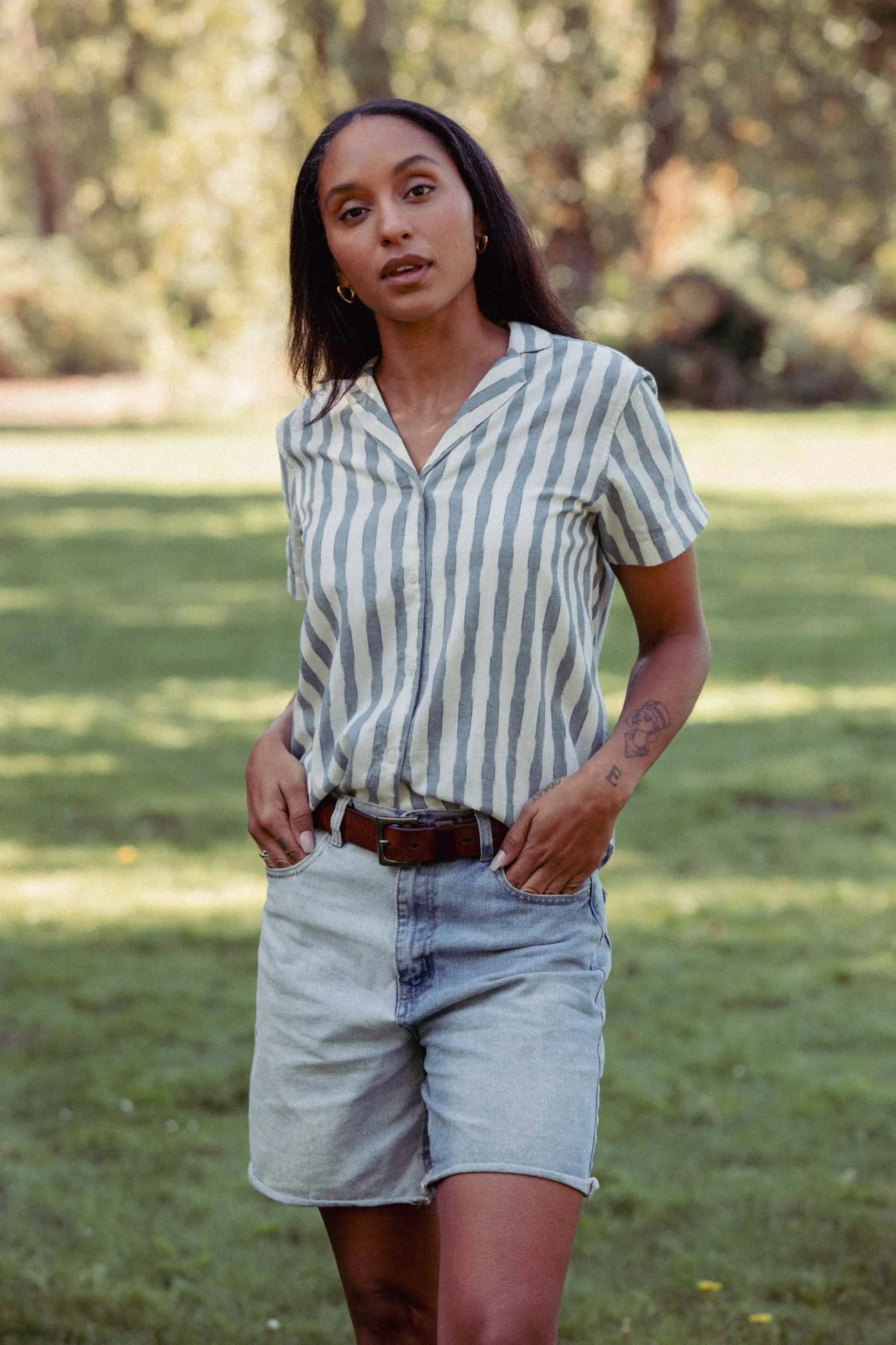Wren Shirt / Beach Stripe sold by Bridge & Burn product image thumbnail 2