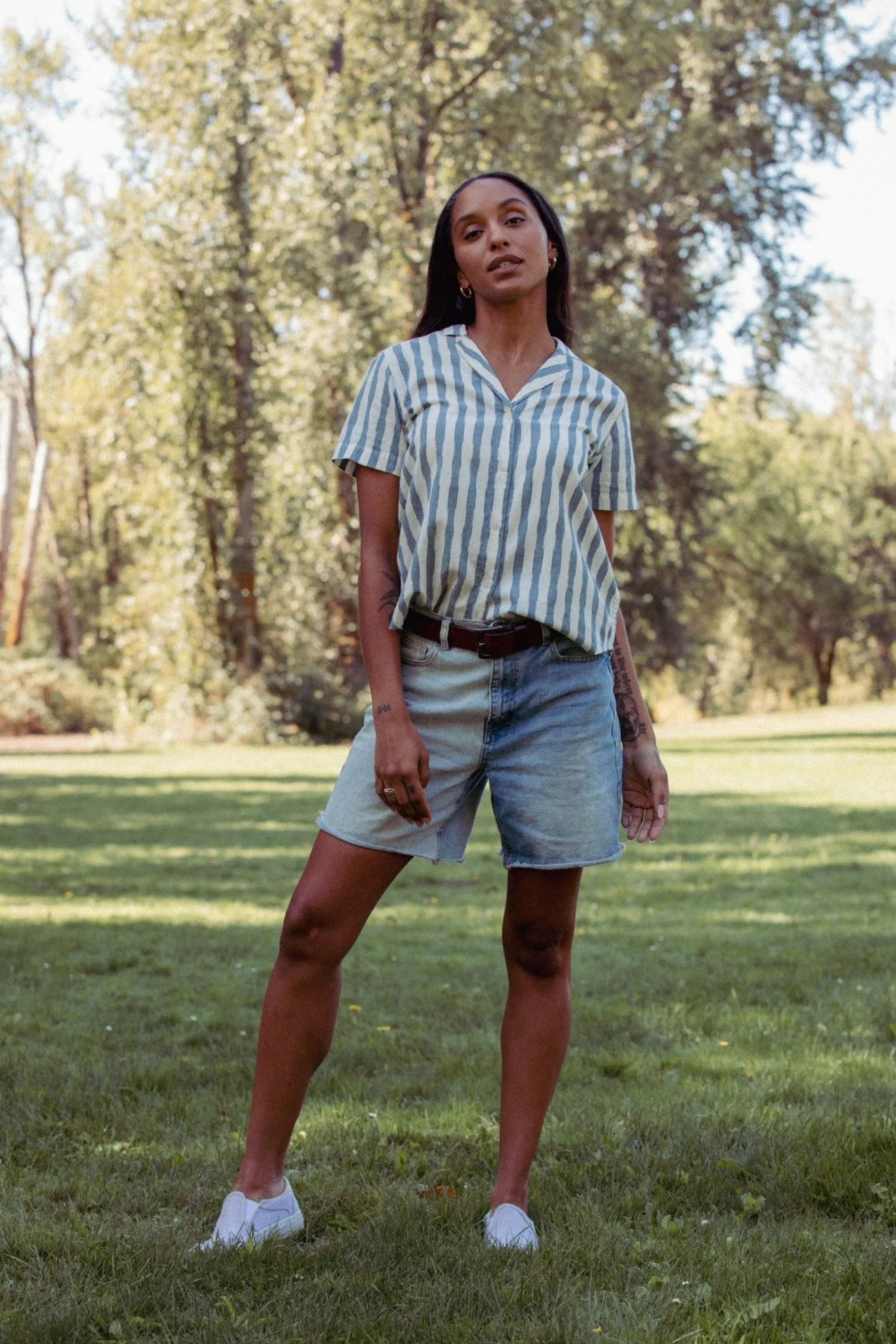 Wren Shirt / Beach Stripe sold by Bridge & Burn product image thumbnail 5