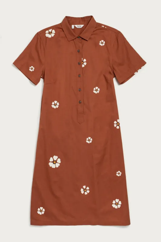 Delia Dress / Redstone Bloom made by Bridge & Burn