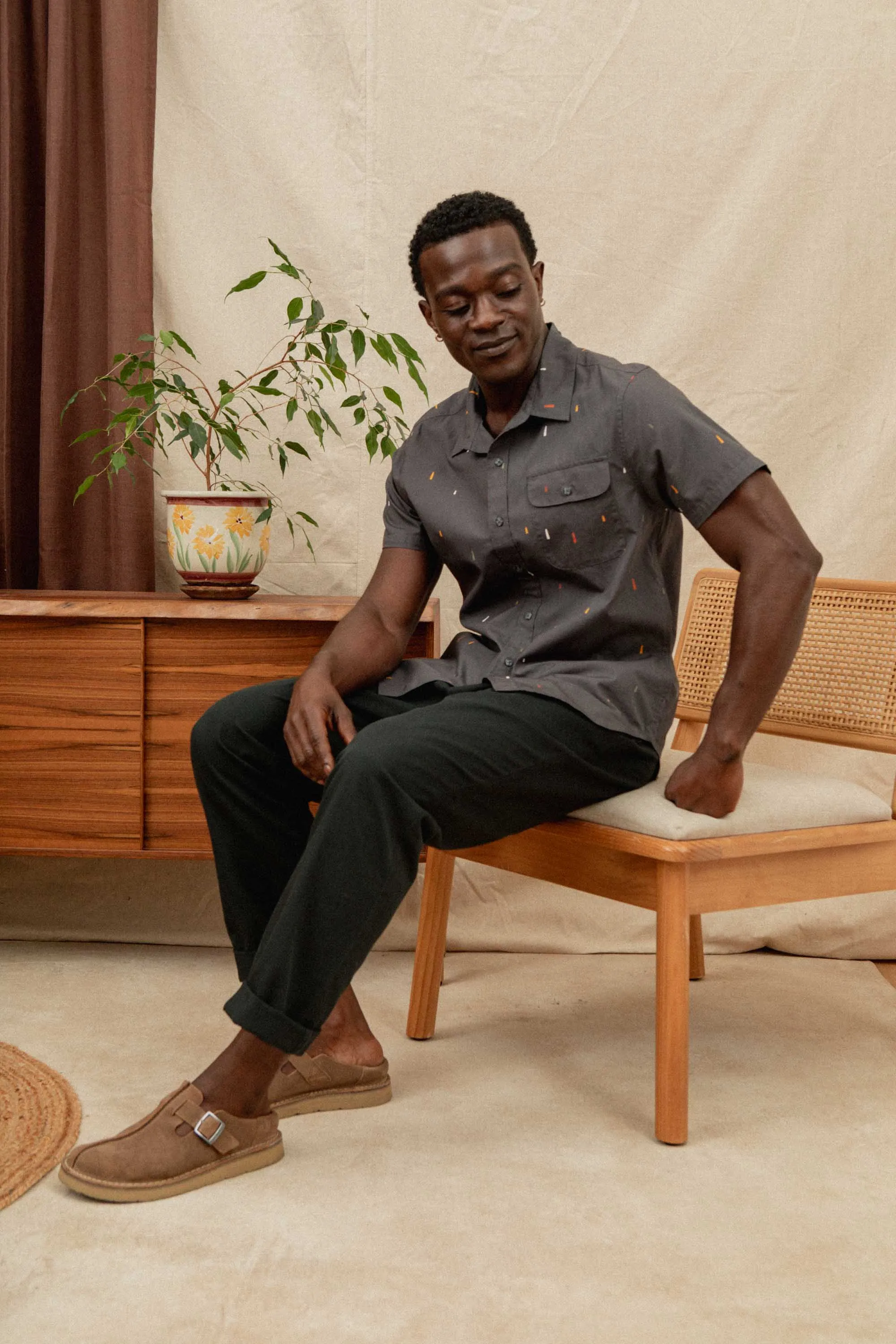 Marten Shirt / Midnight Rain sold by Bridge & Burn product image thumbnail 4