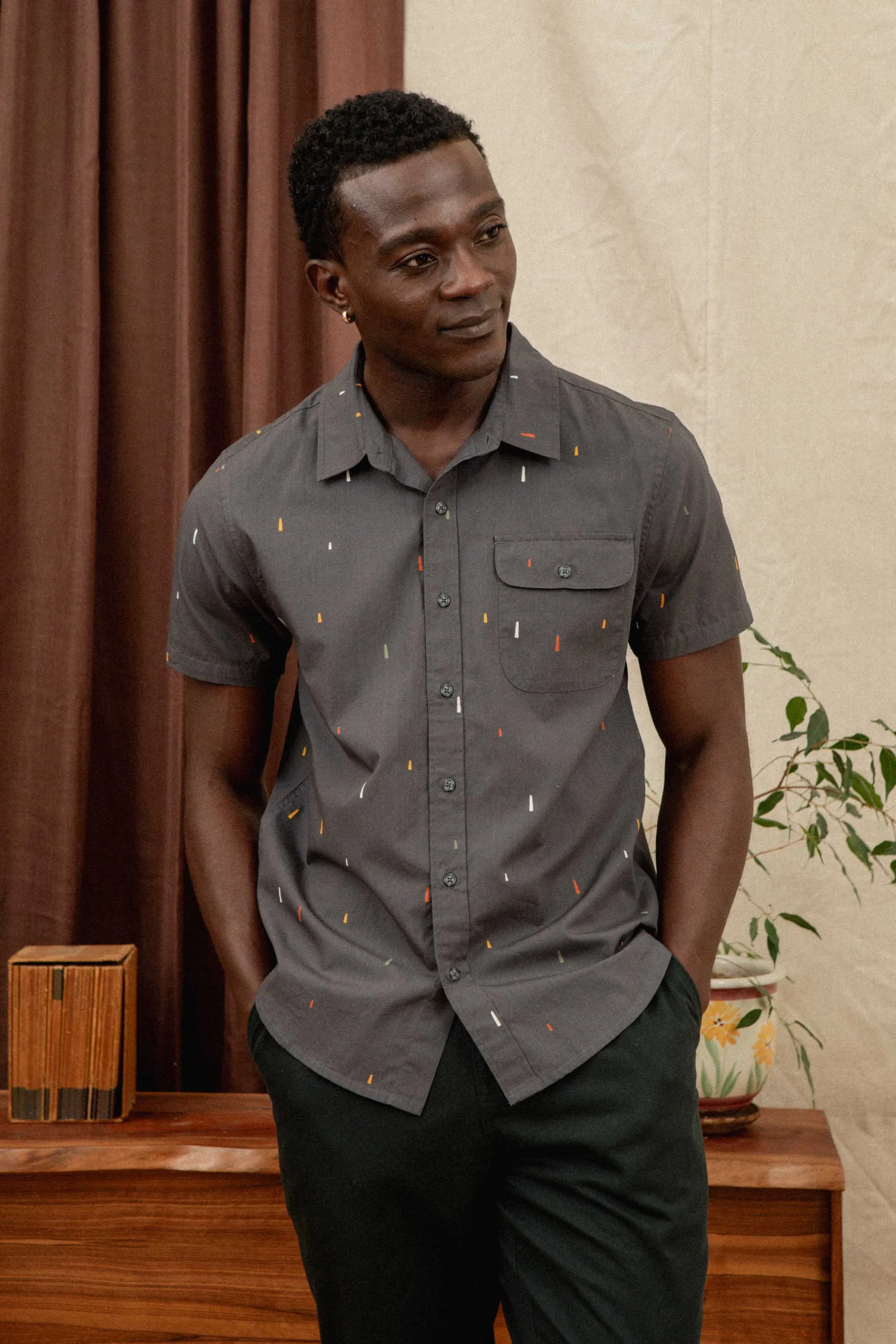 Marten Shirt / Midnight Rain sold by Bridge & Burn product image thumbnail 2