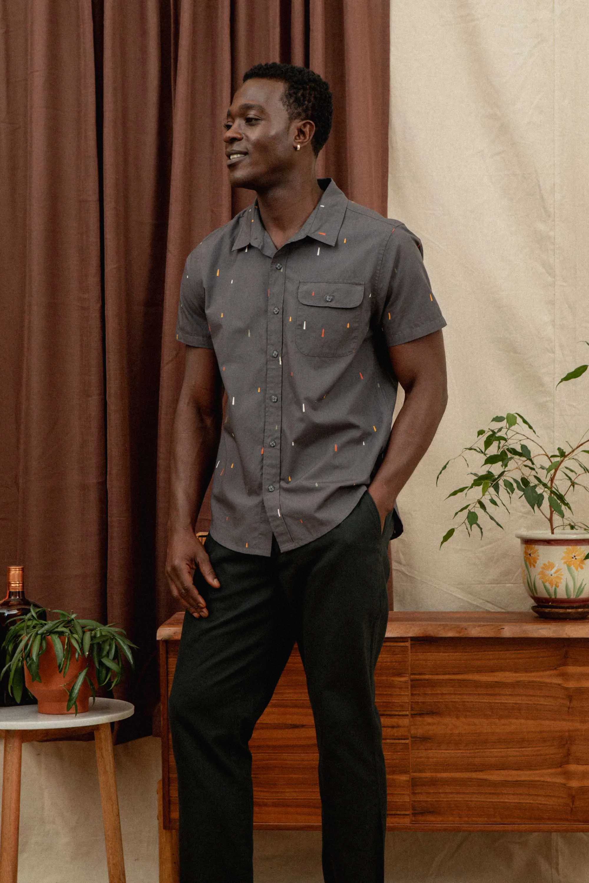 Marten Shirt / Midnight Rain sold by Bridge & Burn product image thumbnail 3