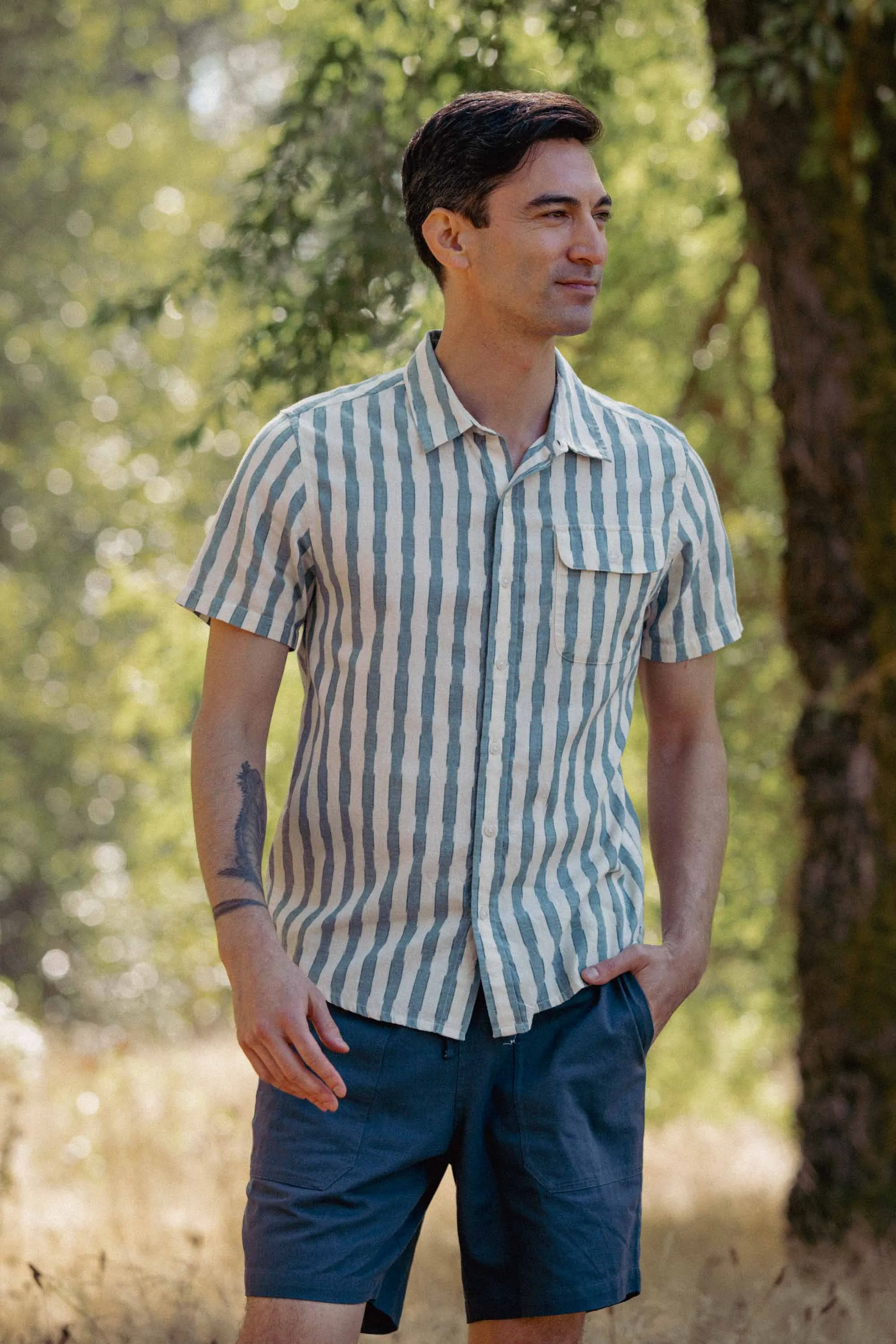 Marten Shirt / Beach Stripe sold by Bridge & Burn product image thumbnail 2