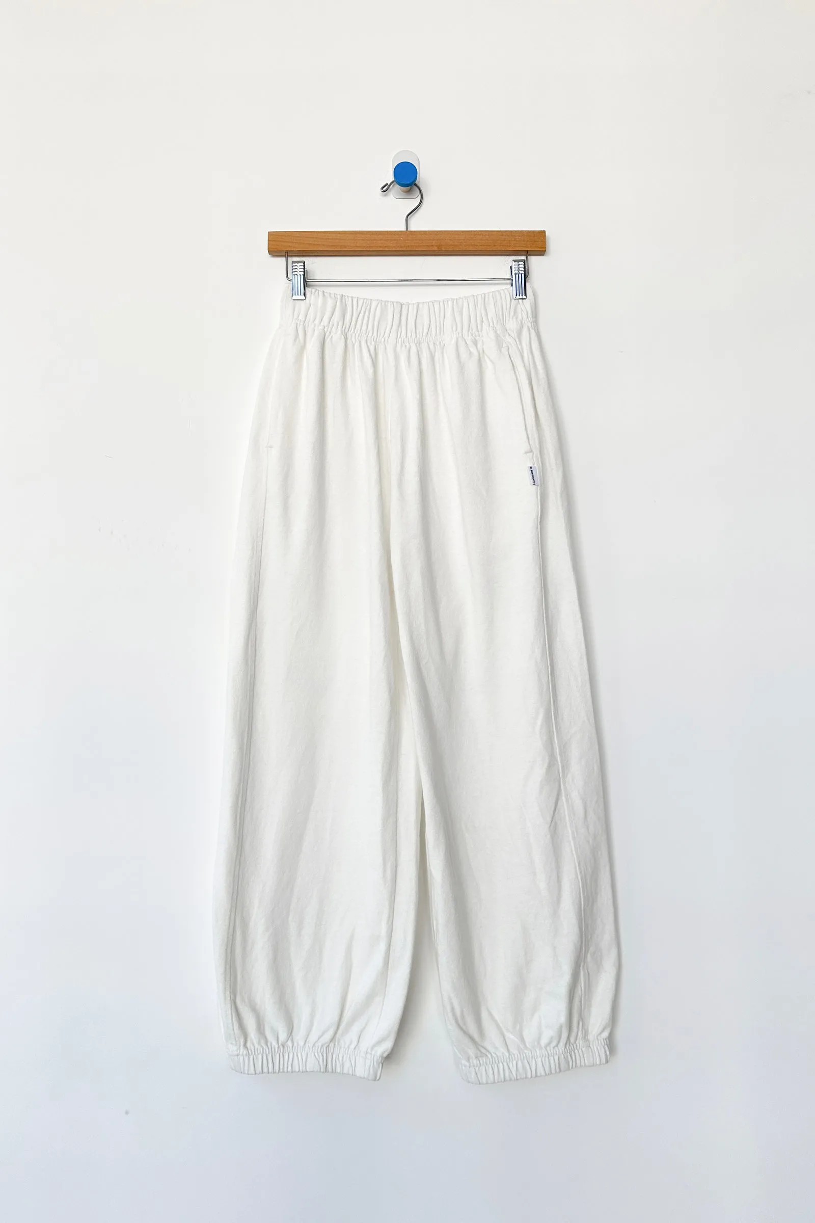 Le Bon Shoppe - Balloon Pant / White Cotton sold by Bridge & Burn