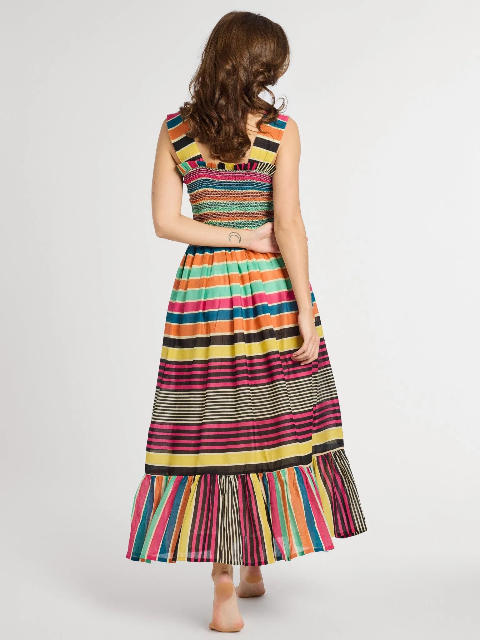 Garden Dress in Ibiza Stripe sold by MILLE product image thumbnail 4