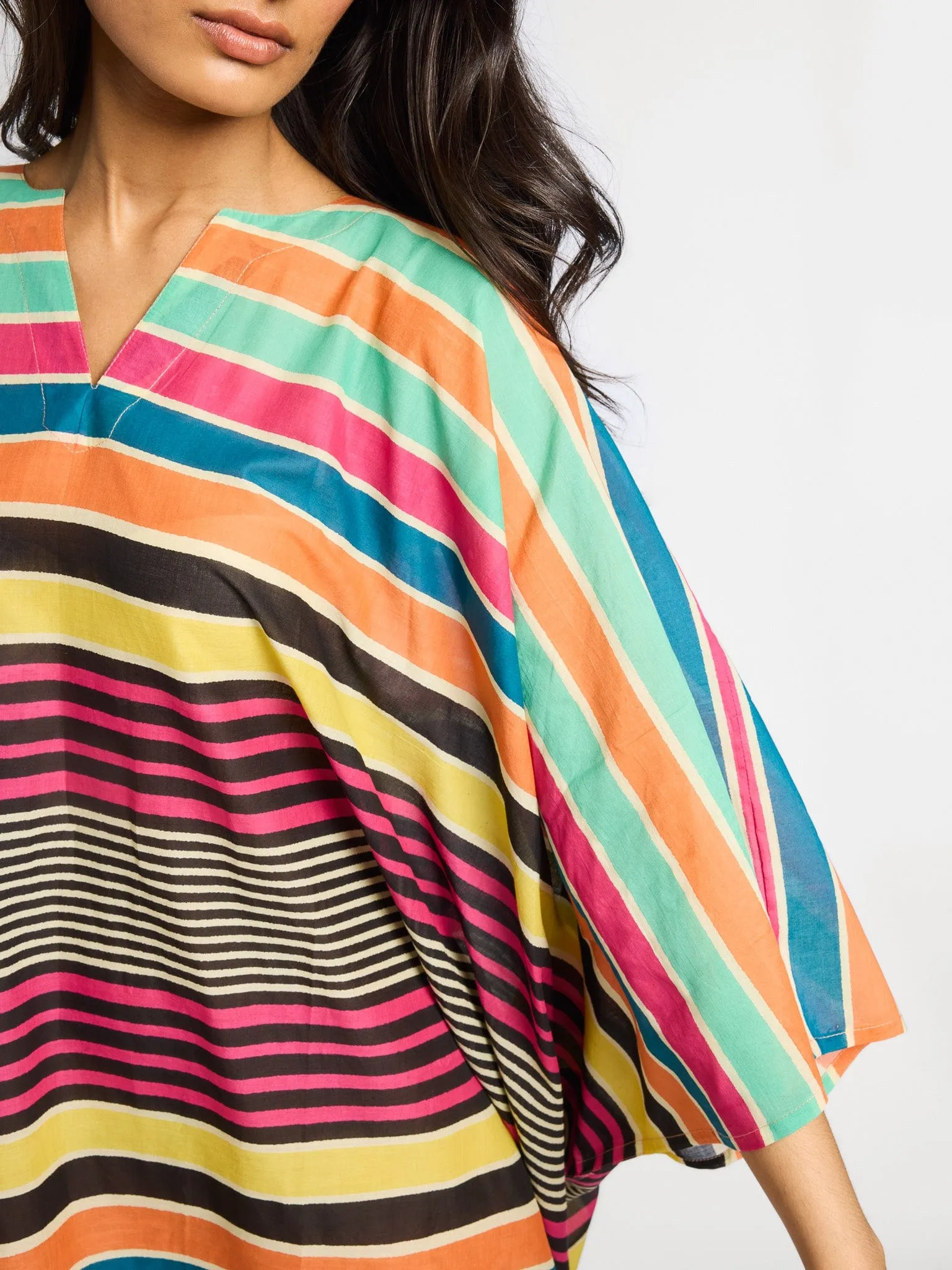 Georgia Caftan in Ibiza Stripe sold by MILLE product image thumbnail 5