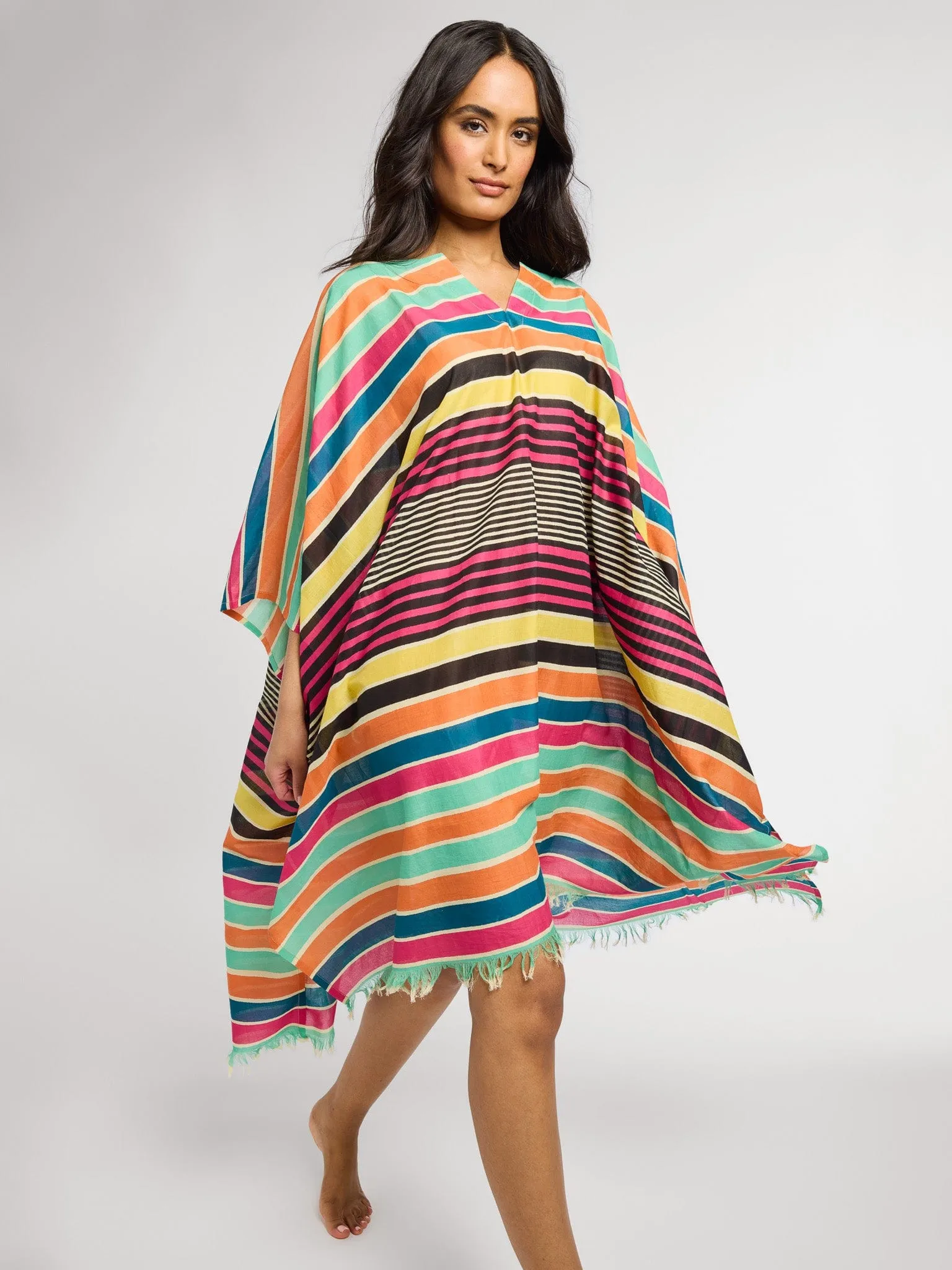 Georgia Caftan in Ibiza Stripe sold by MILLE product image thumbnail 2