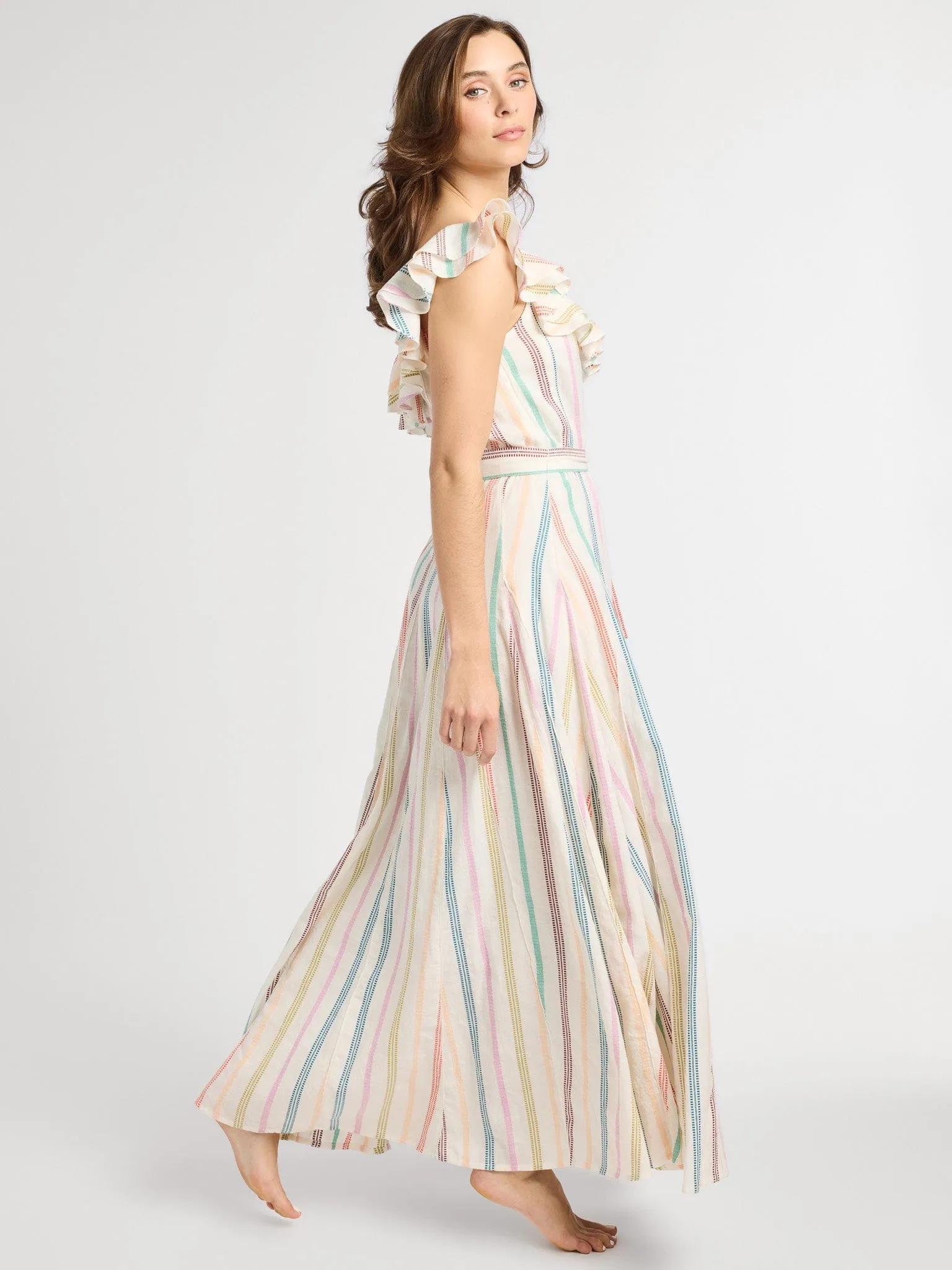 Yvonne Dress in Mallorca Stripe sold by MILLE product image thumbnail 5