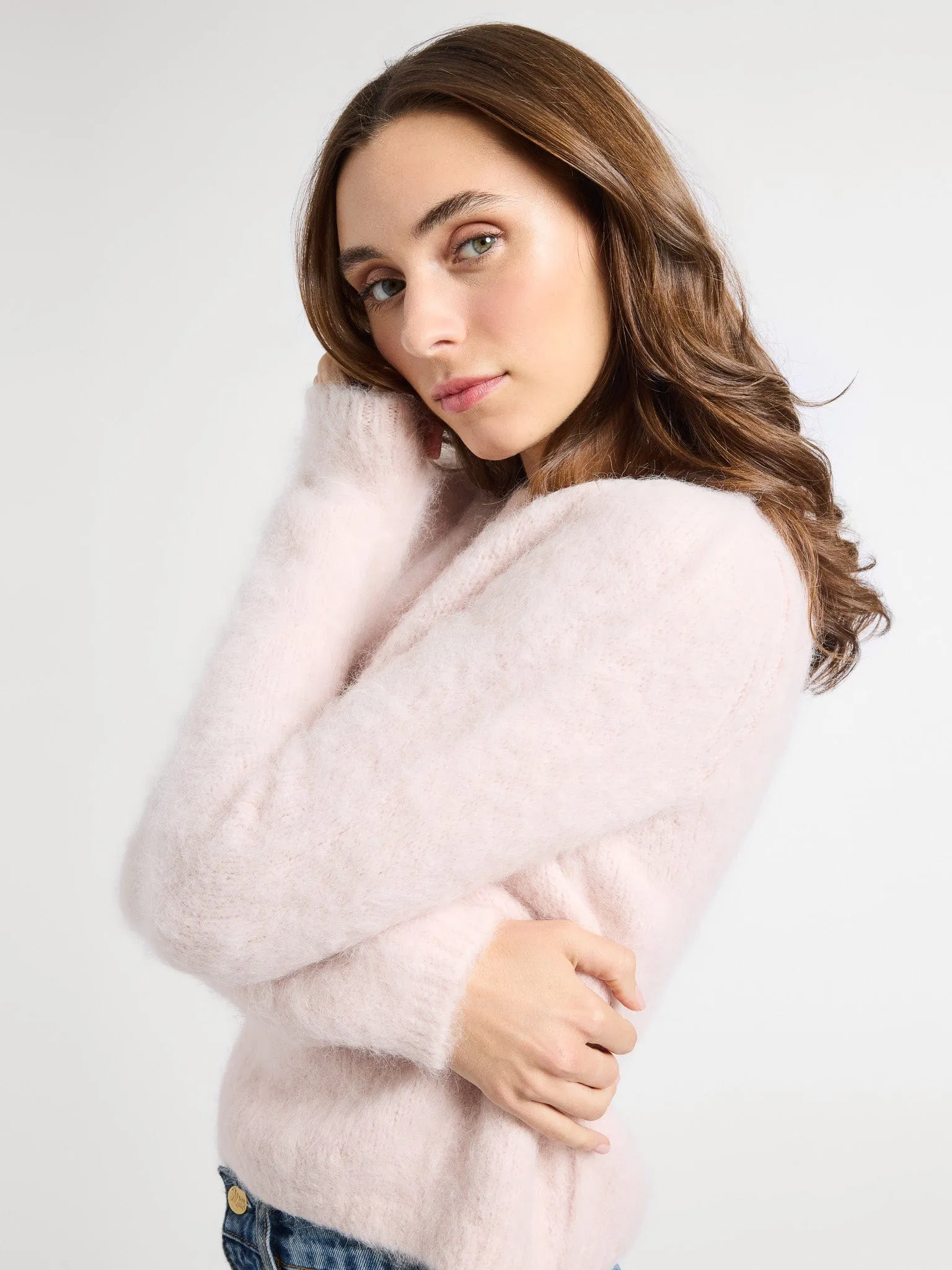 Aline Pullover in Rosewater sold by MILLE