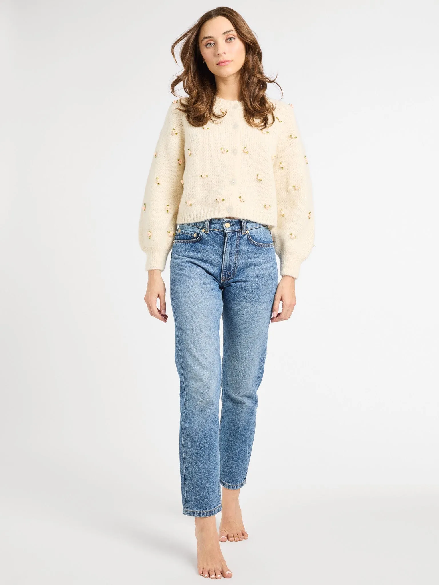 Priscilla Cardigan in Rosette sold by MILLE product image thumbnail 2