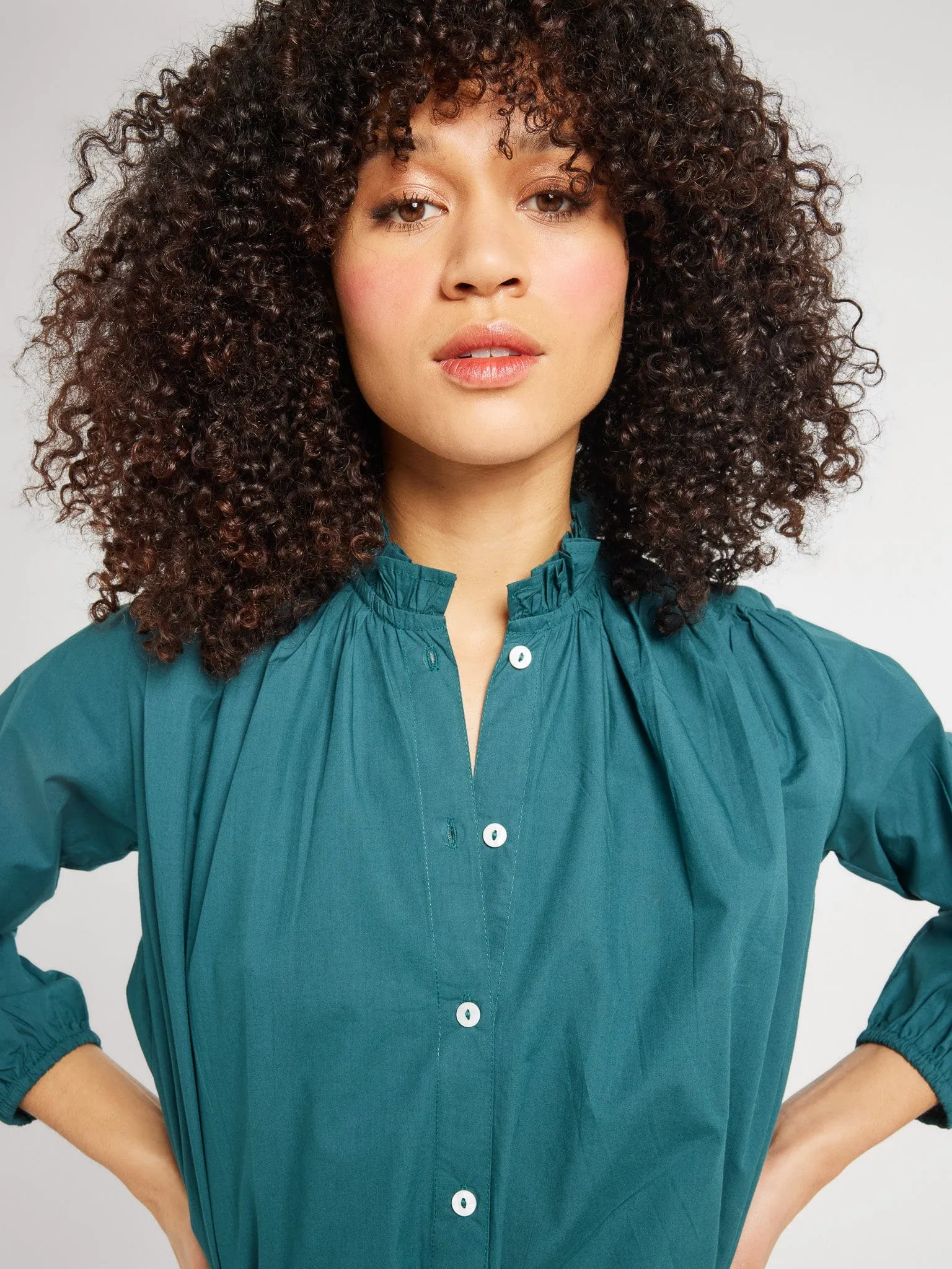 Francesca Top in Emerald sold by MILLE