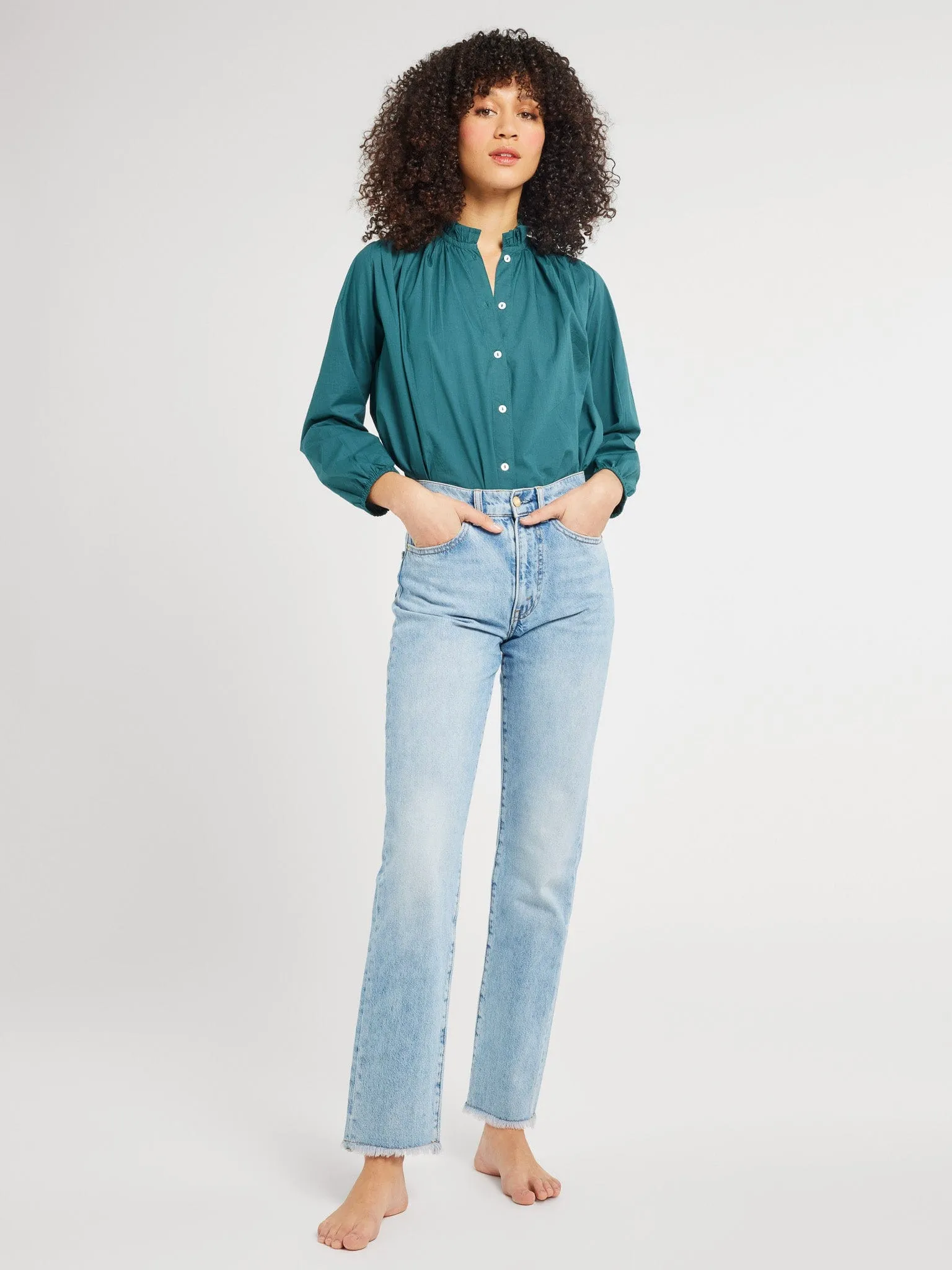 Francesca Top in Emerald sold by MILLE product image thumbnail 2
