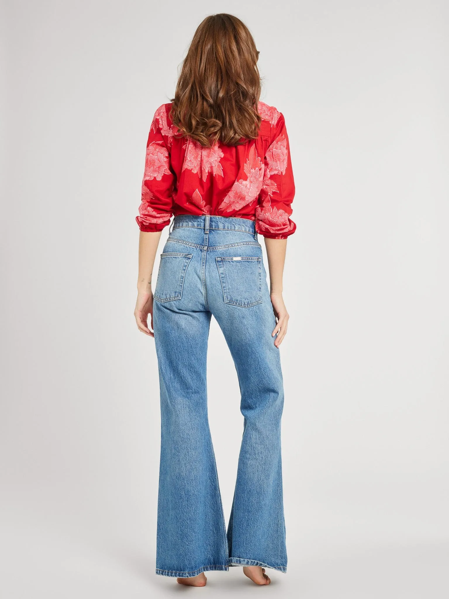 Francesca Top in Crimson Floral sold by MILLE product image thumbnail 5