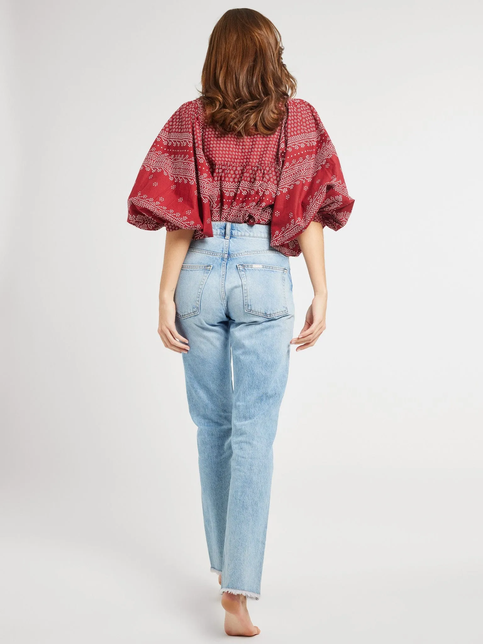 Charlie Top in Raspberry Mosaic sold by MILLE product image thumbnail 5