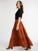 Paola Skirt in Cinnamon Cord sold by MILLE