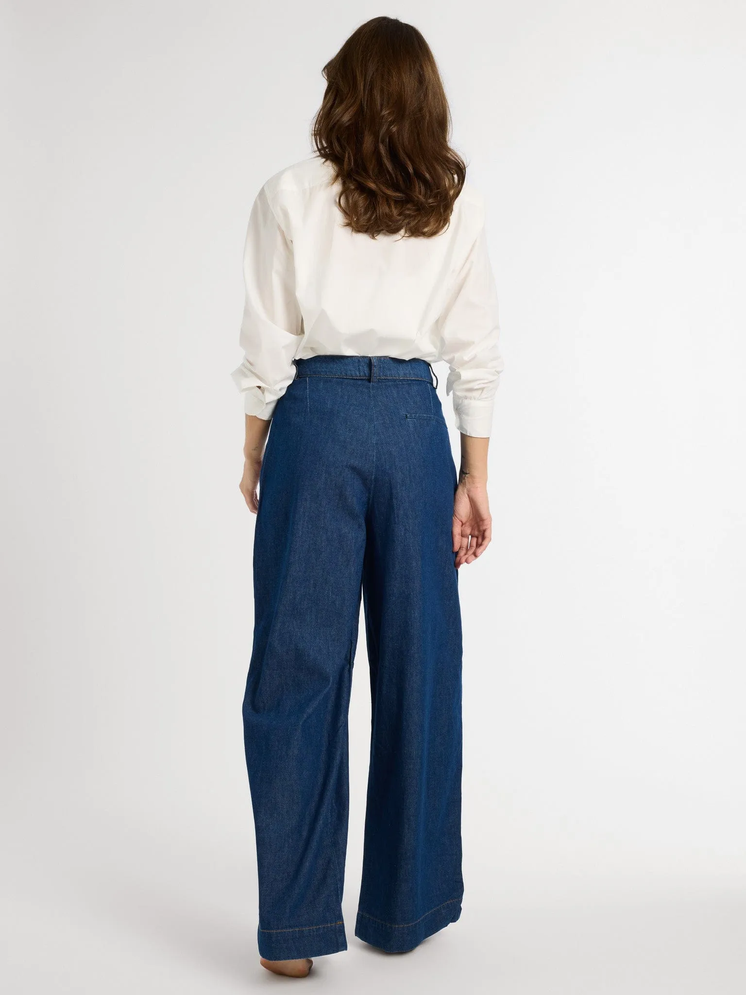 Hepburn Pant in Greenwich sold by MILLE product image thumbnail 2