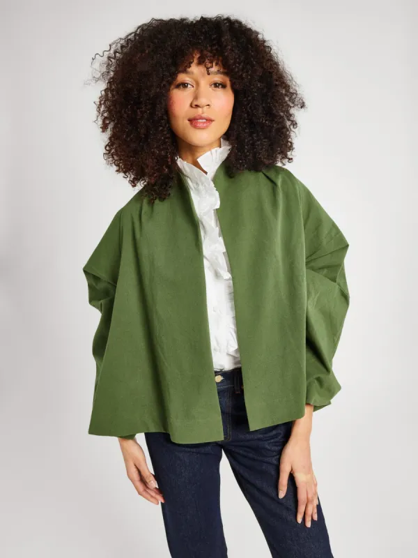 Amie Coat in Olive sold by MILLE