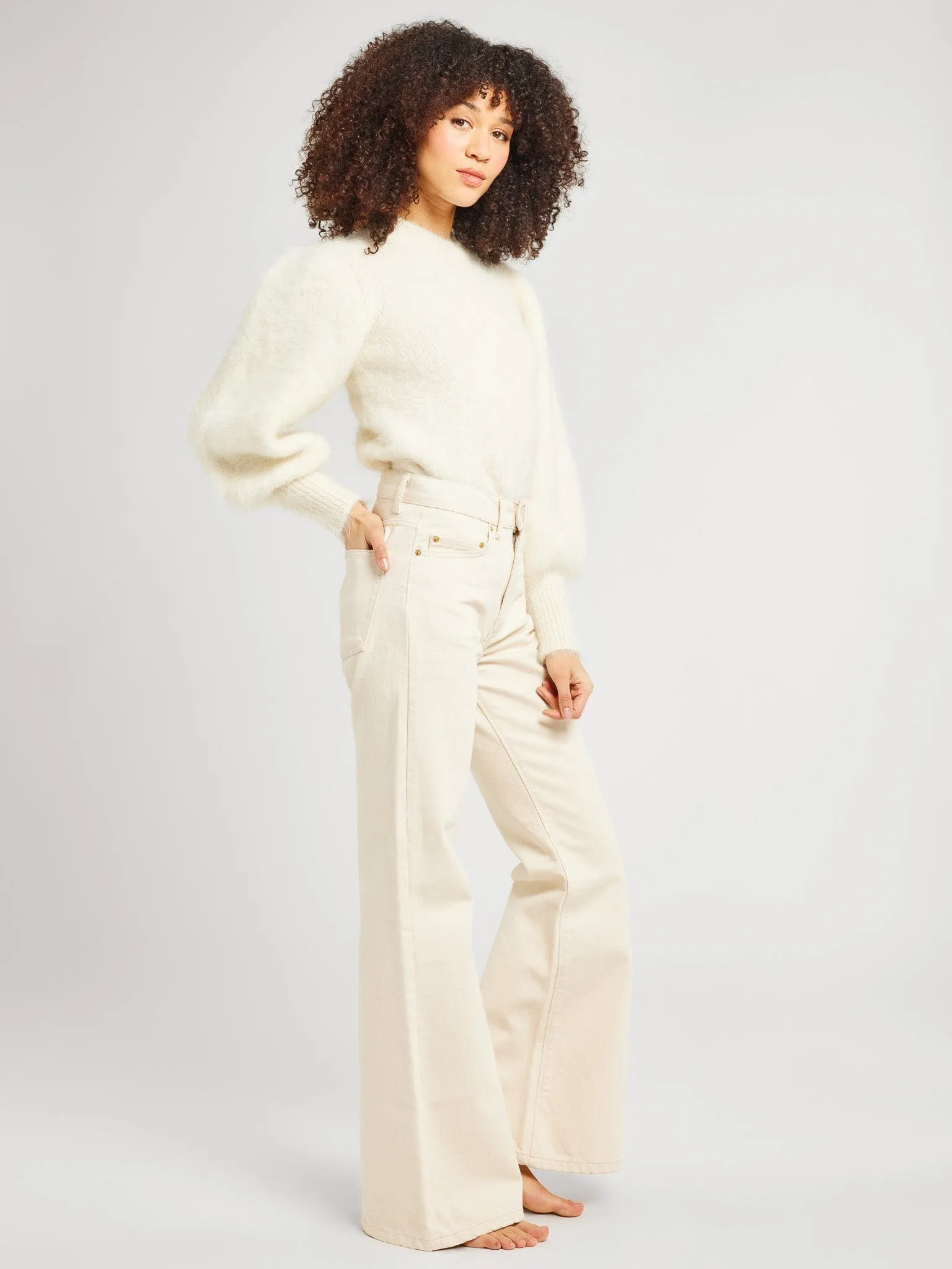 Maya Sweater in White sold by MILLE product image thumbnail 3
