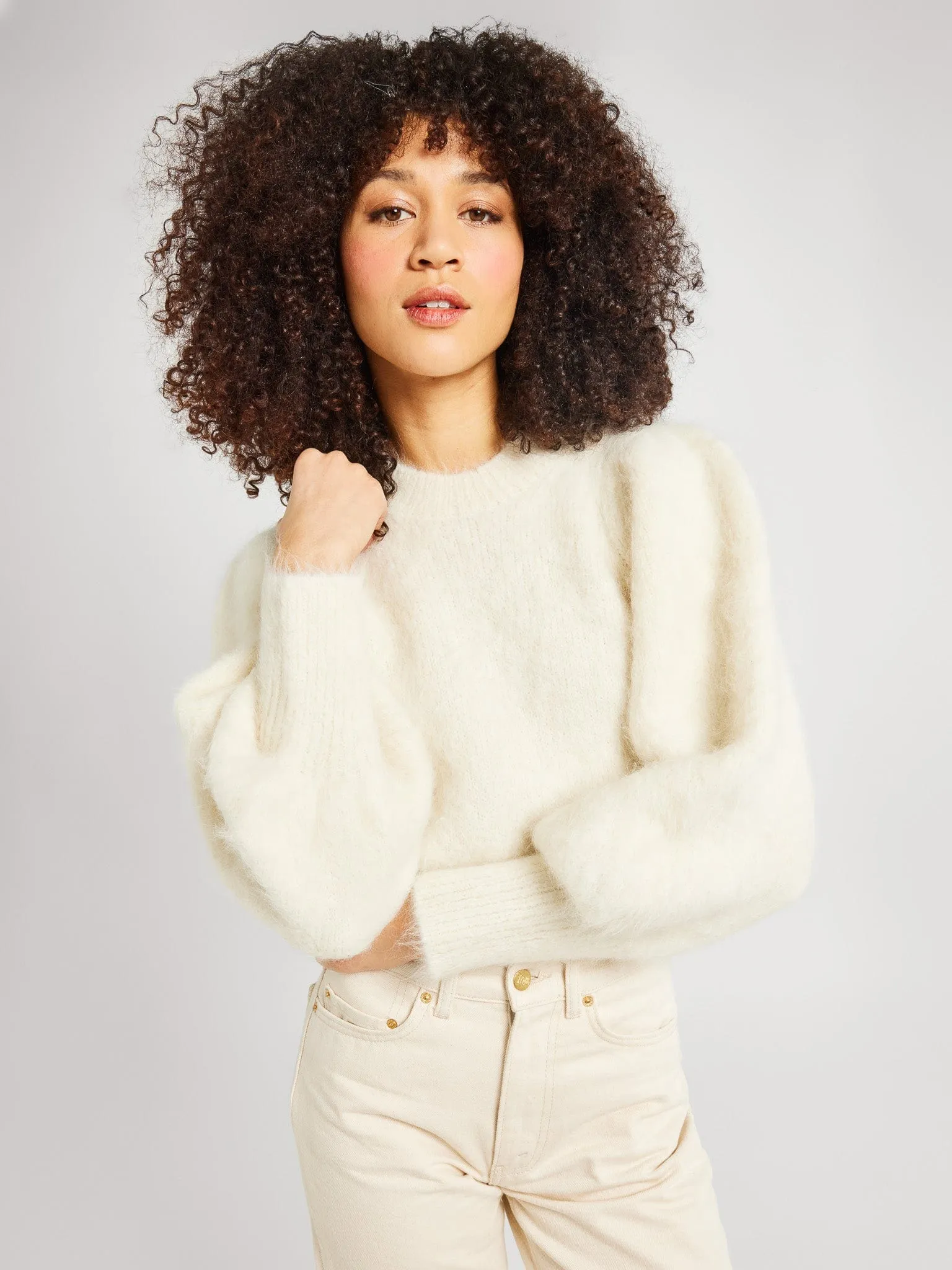 Maya Sweater in White sold by MILLE product image thumbnail 2