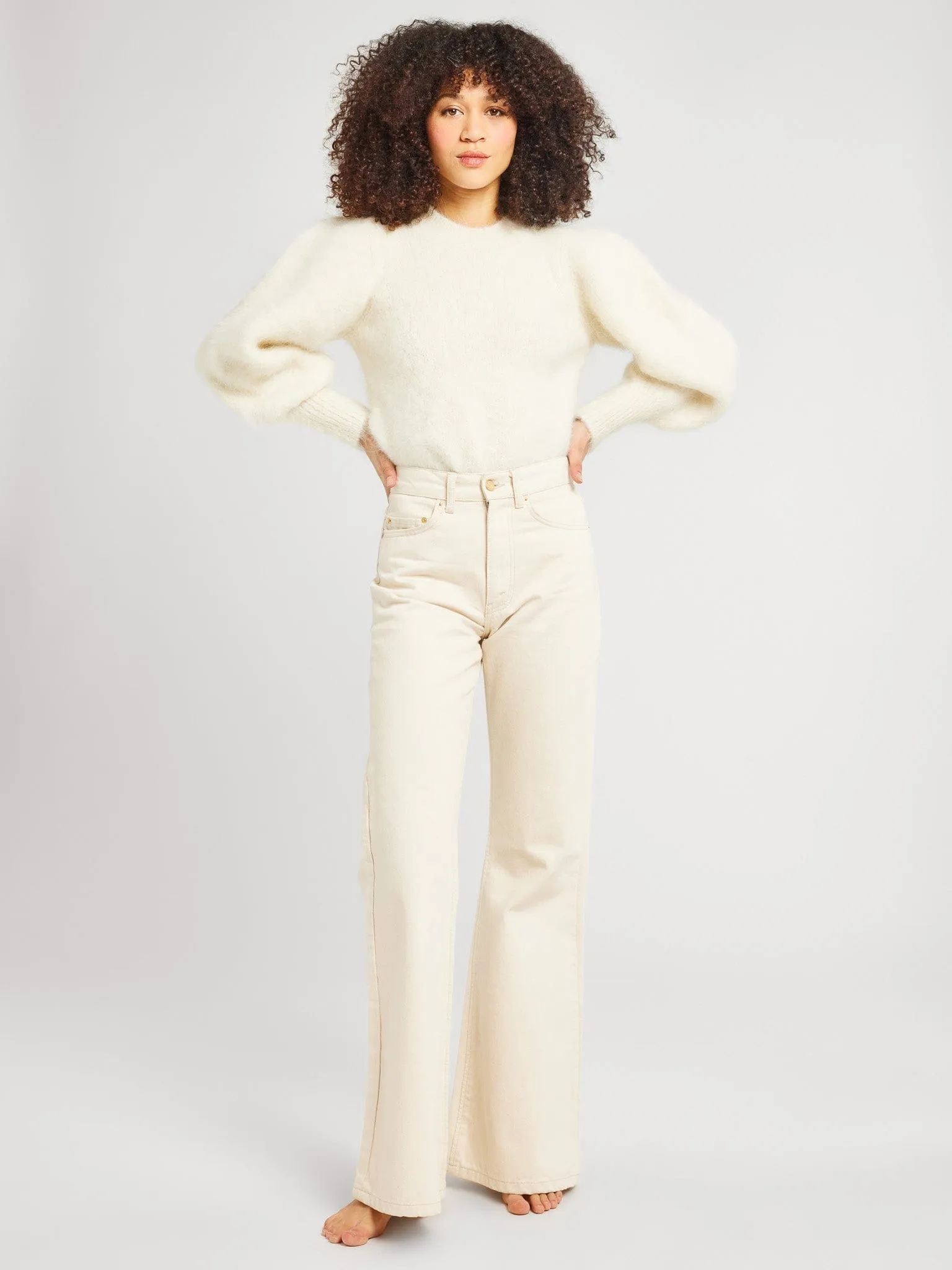 Maya Sweater in White sold by MILLE product image thumbnail 4