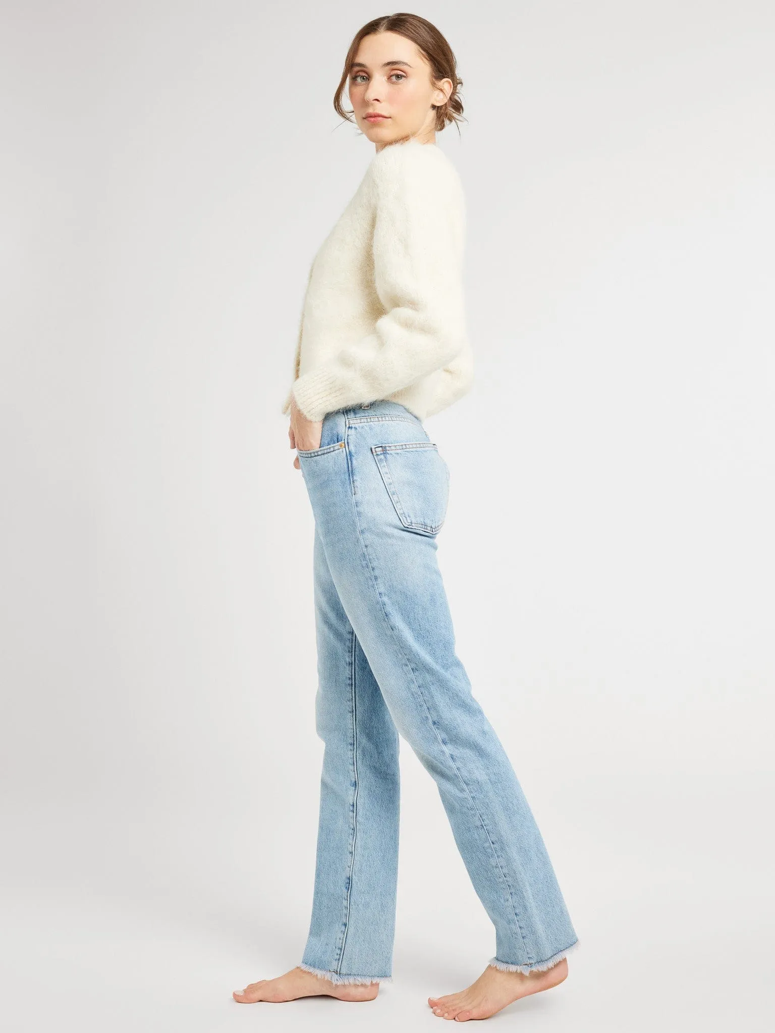 Priscilla Cardigan in White sold by MILLE product image thumbnail 5