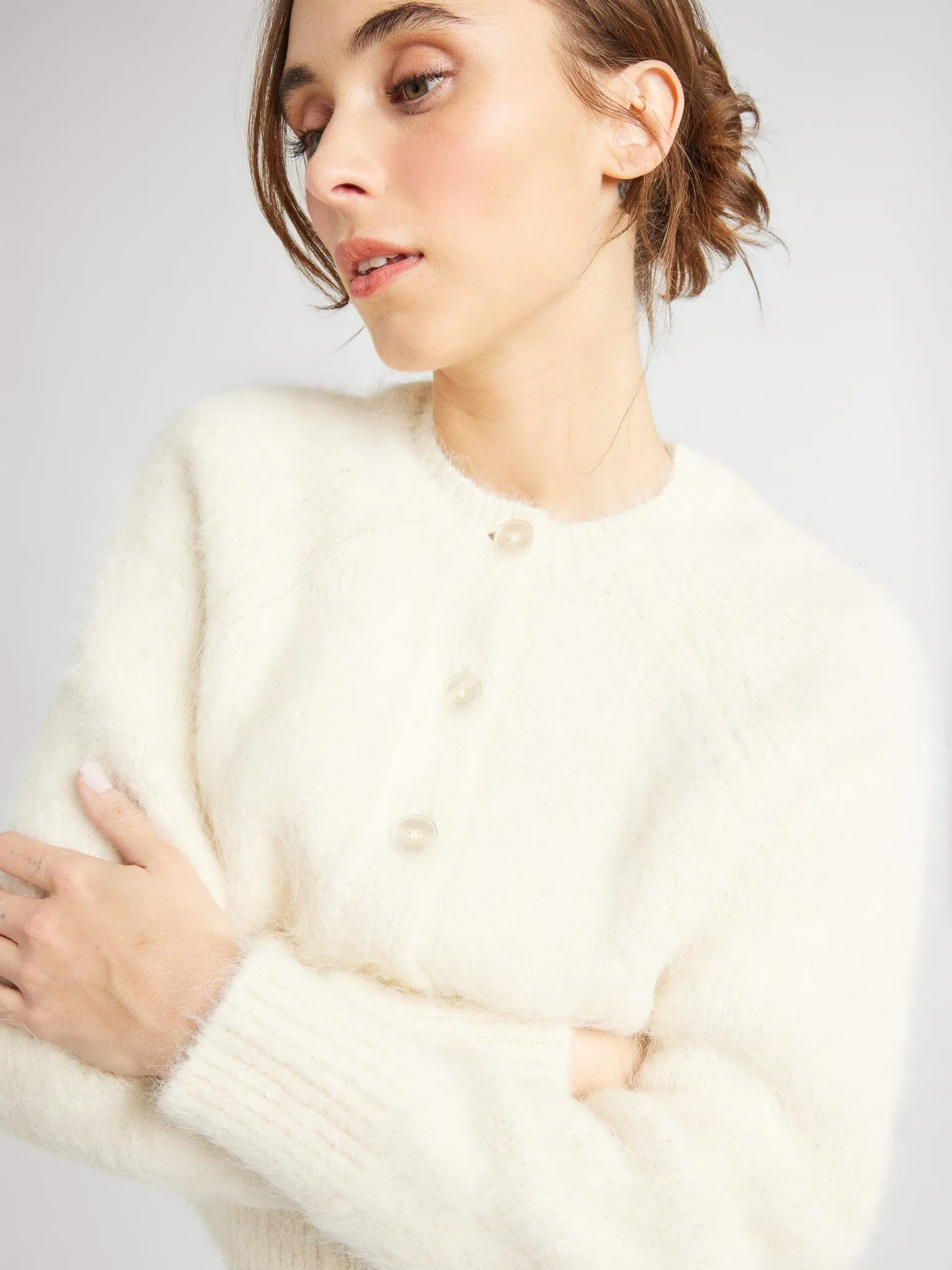 Priscilla Cardigan in White sold by MILLE product image thumbnail 4