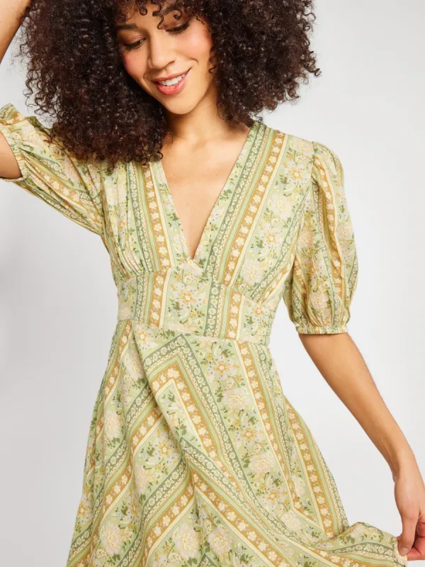 Florencia Dress in Cotswold Stripe sold by MILLE