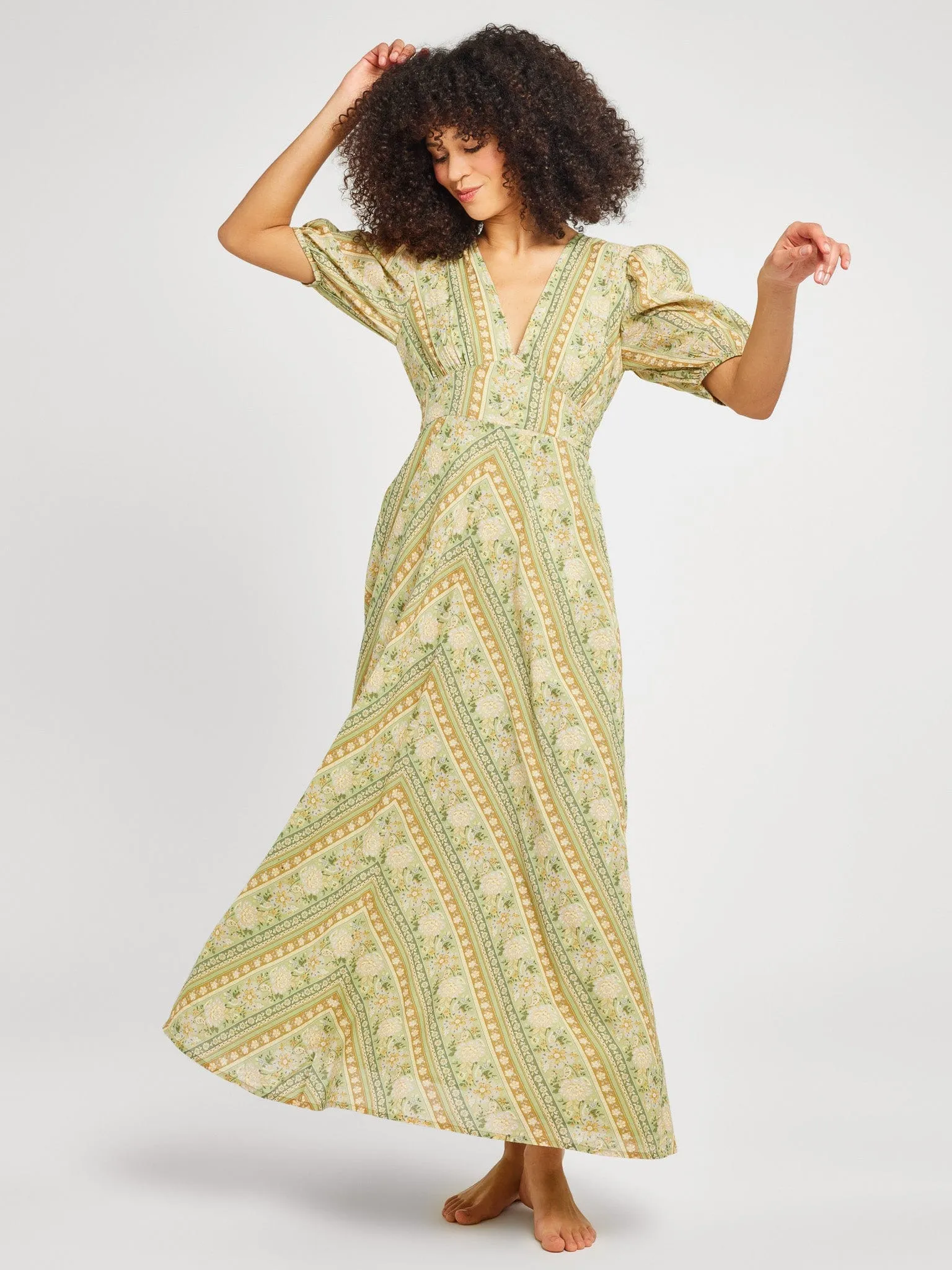 Florencia Dress in Cotswold Stripe sold by MILLE product image thumbnail 2