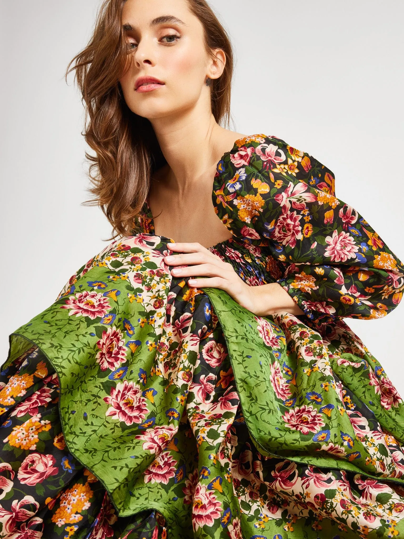 Antonia Dress in Secret Garden sold by MILLE product image thumbnail 3