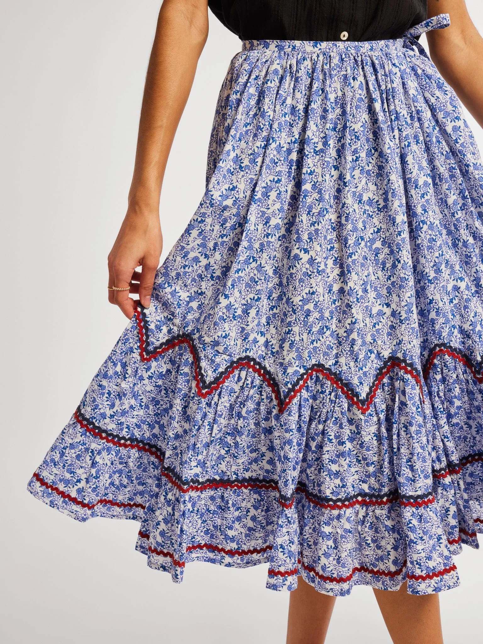 Amalie Skirt in Condesa Floral sold by MILLE product image thumbnail 3