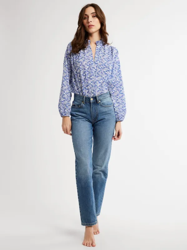 Francesca Top in Condesa Floral sold by MILLE