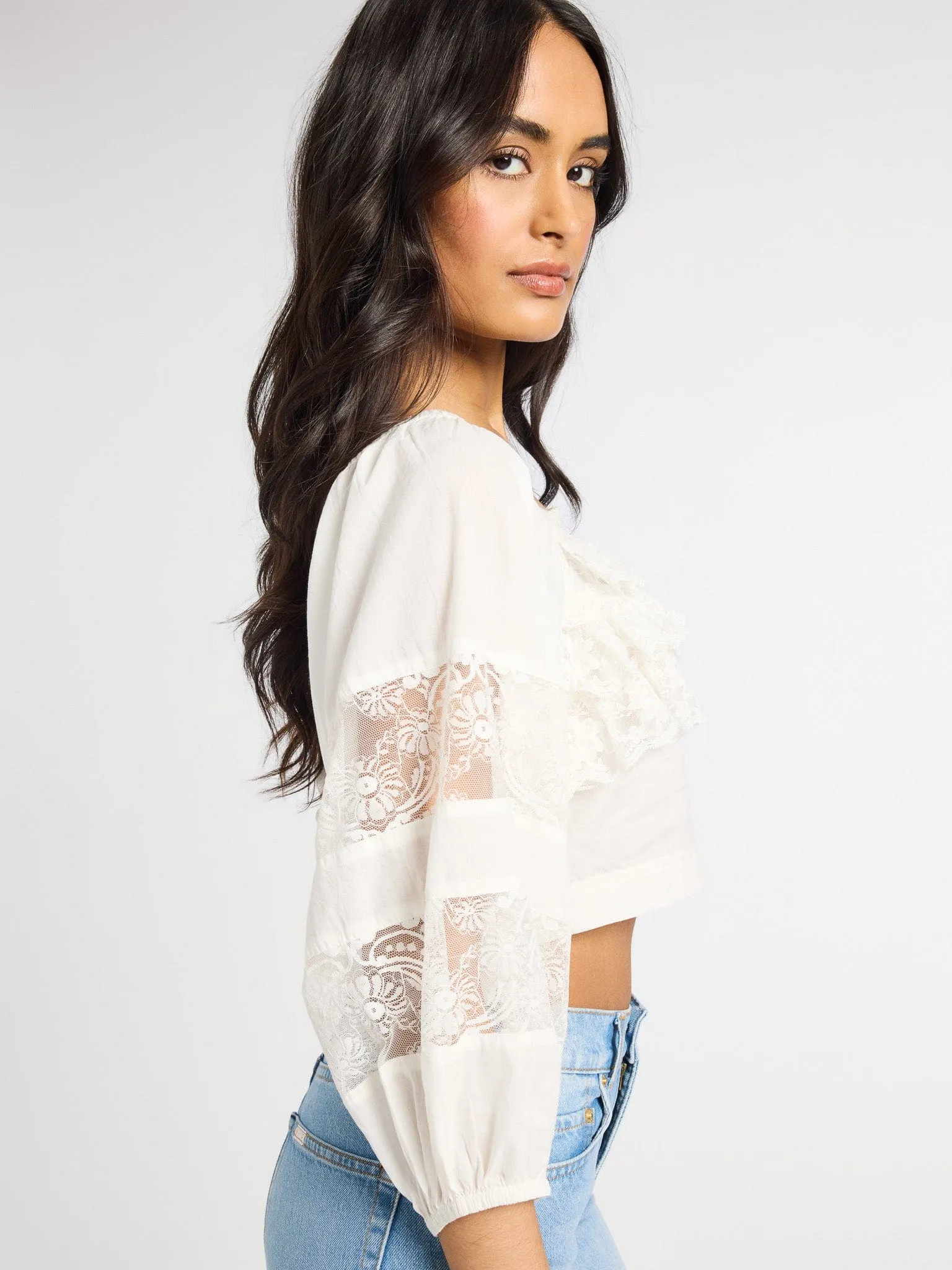 Corinne Top in Ivory sold by MILLE product image thumbnail 2