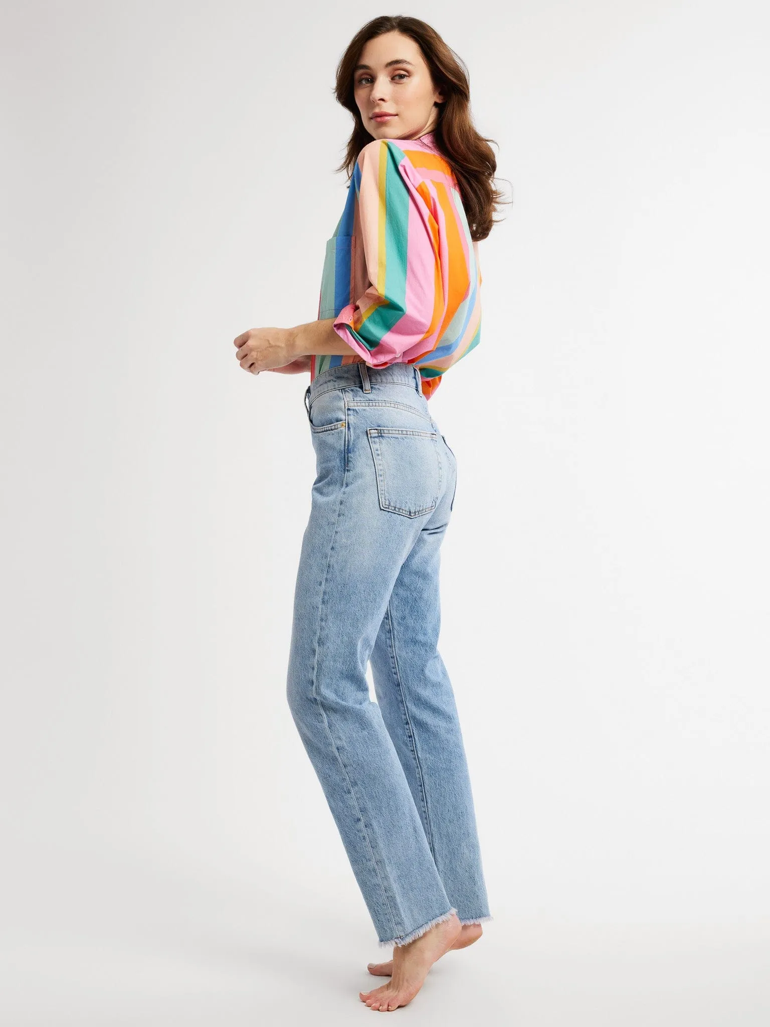 Sofia Top in Confetti Stripe sold by MILLE product image thumbnail 2