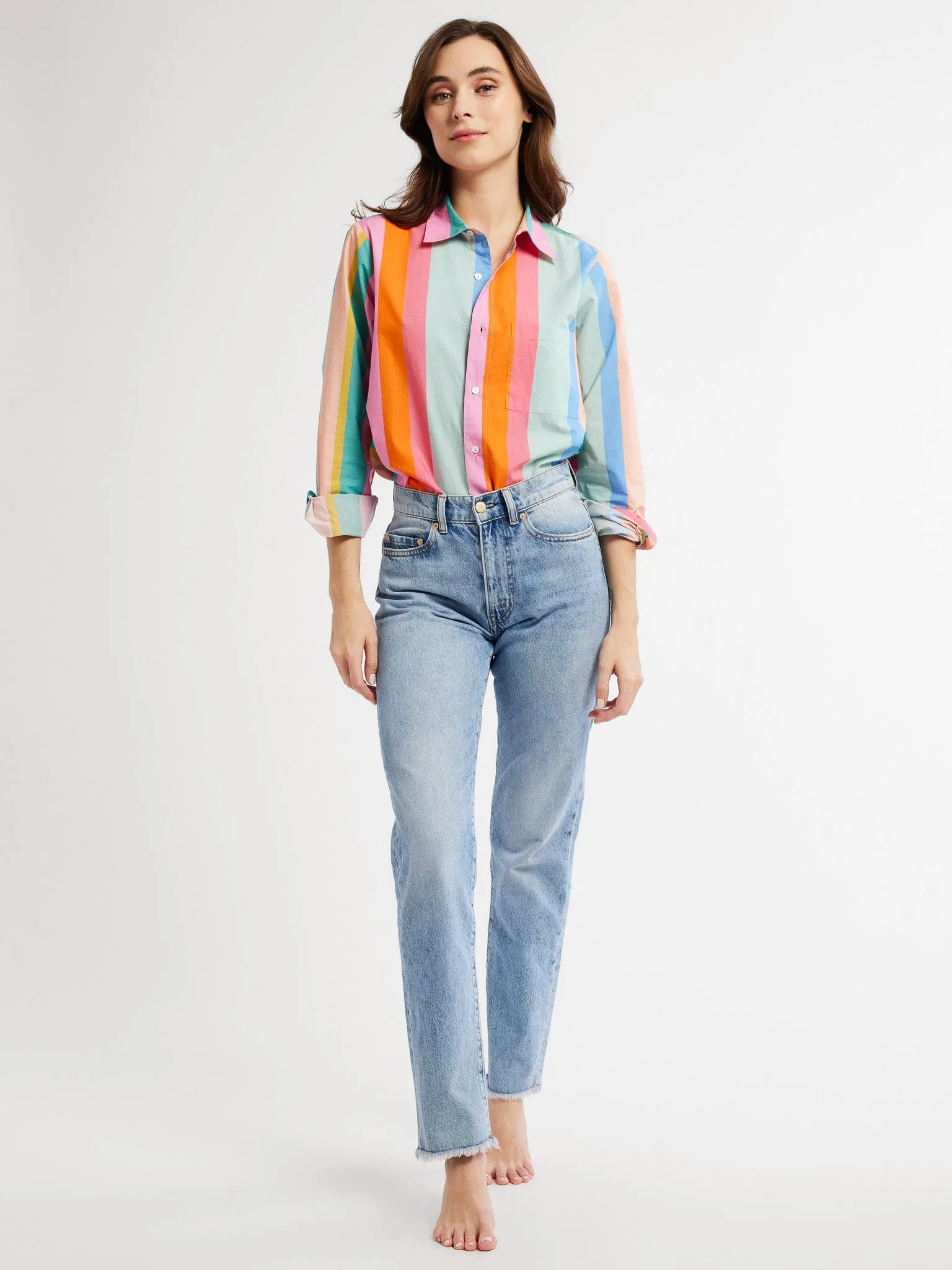 Sofia Top in Confetti Stripe sold by MILLE product image thumbnail 5