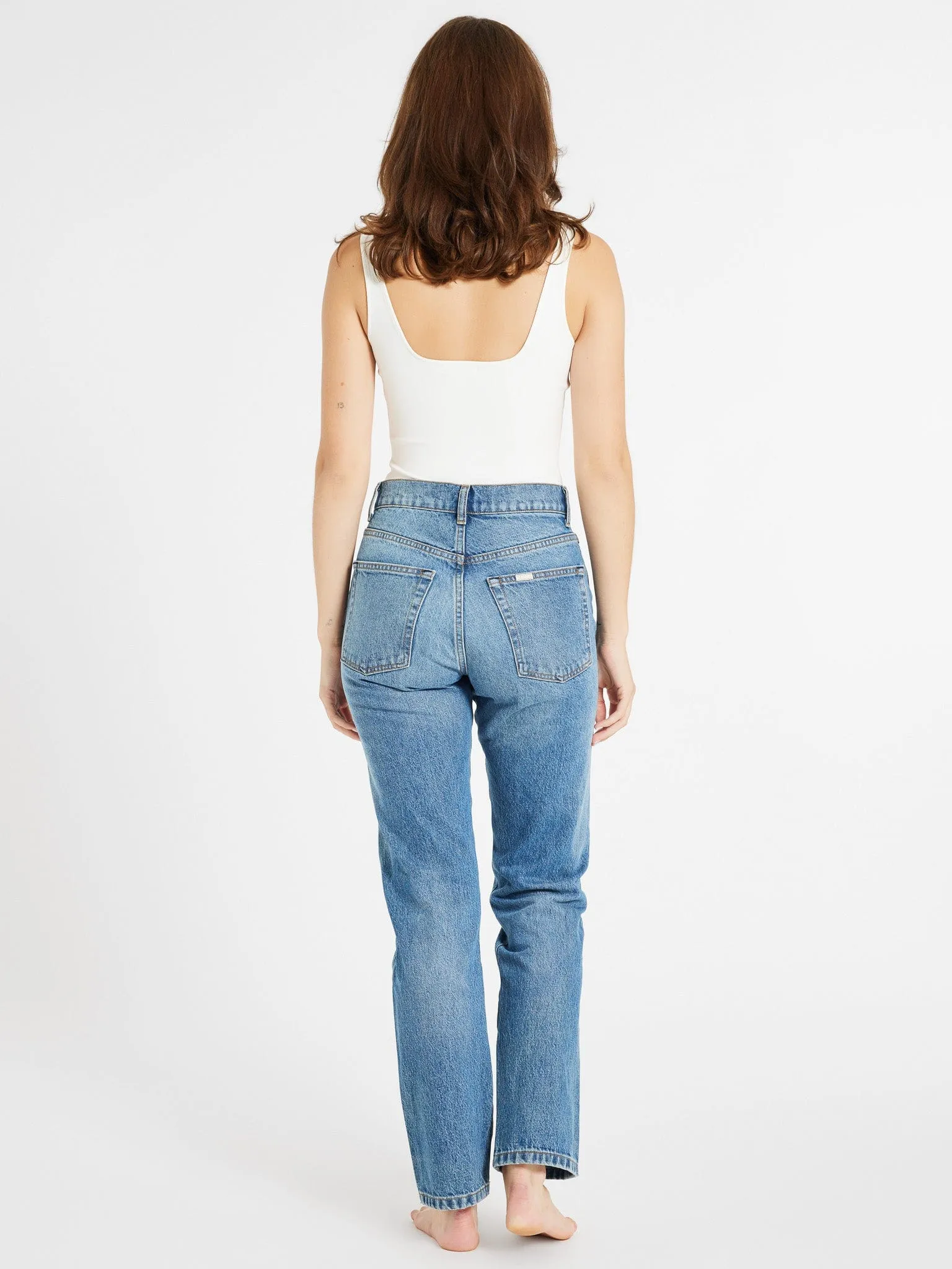 Brooke Mid Rise Slim Fit Jean in Montecito sold by MILLE product image thumbnail 3