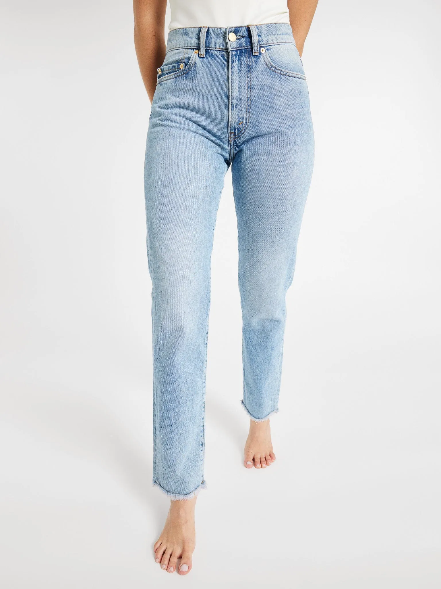 Brooke Mid Rise Slim Fit Jean in Venice sold by MILLE product image thumbnail 5