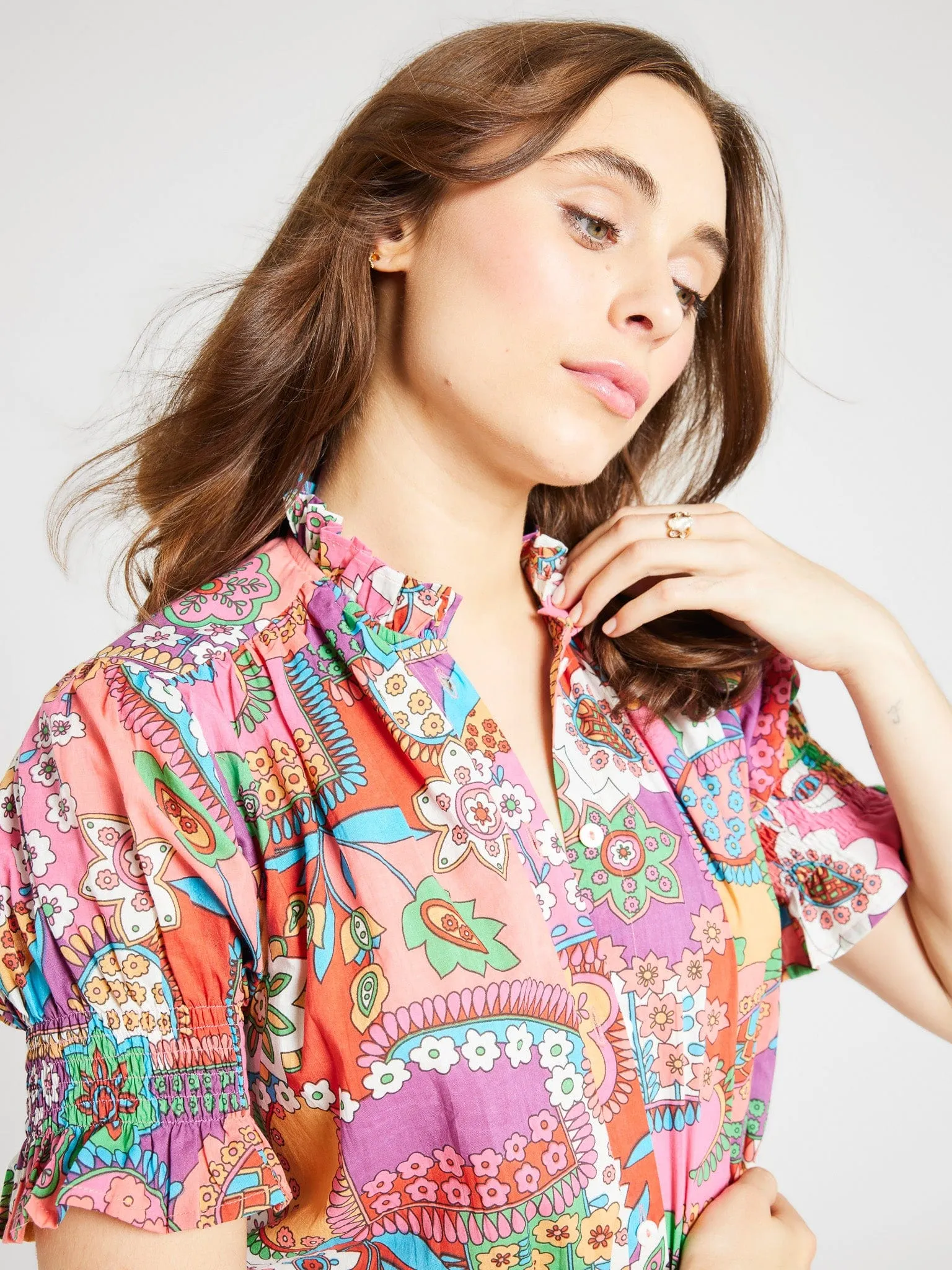 Marnie Top in Shangri-La sold by MILLE product image thumbnail 5