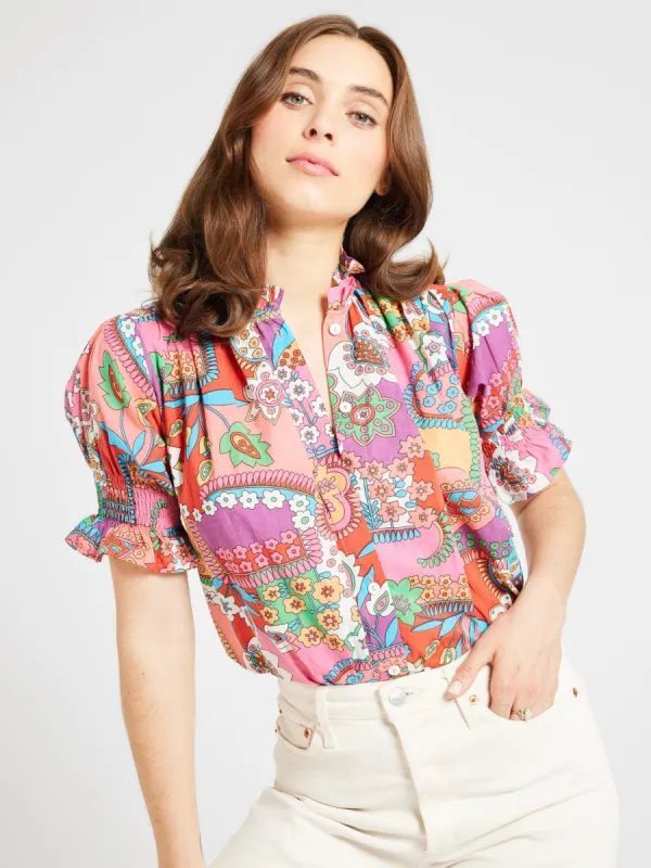 Marnie Top in Shangri-La sold by MILLE