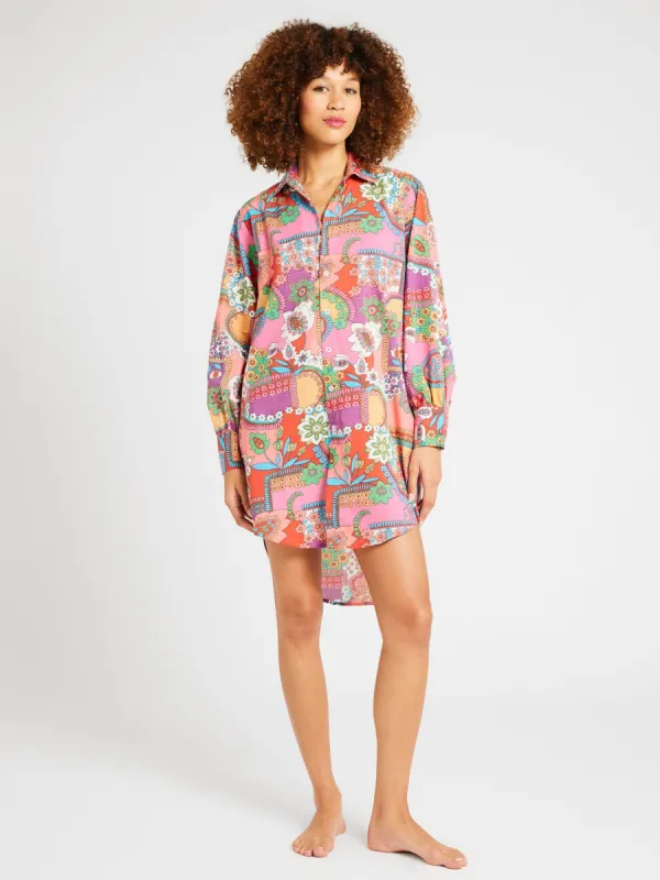 Holly Mini Dress in Shangri-La made by MILLE