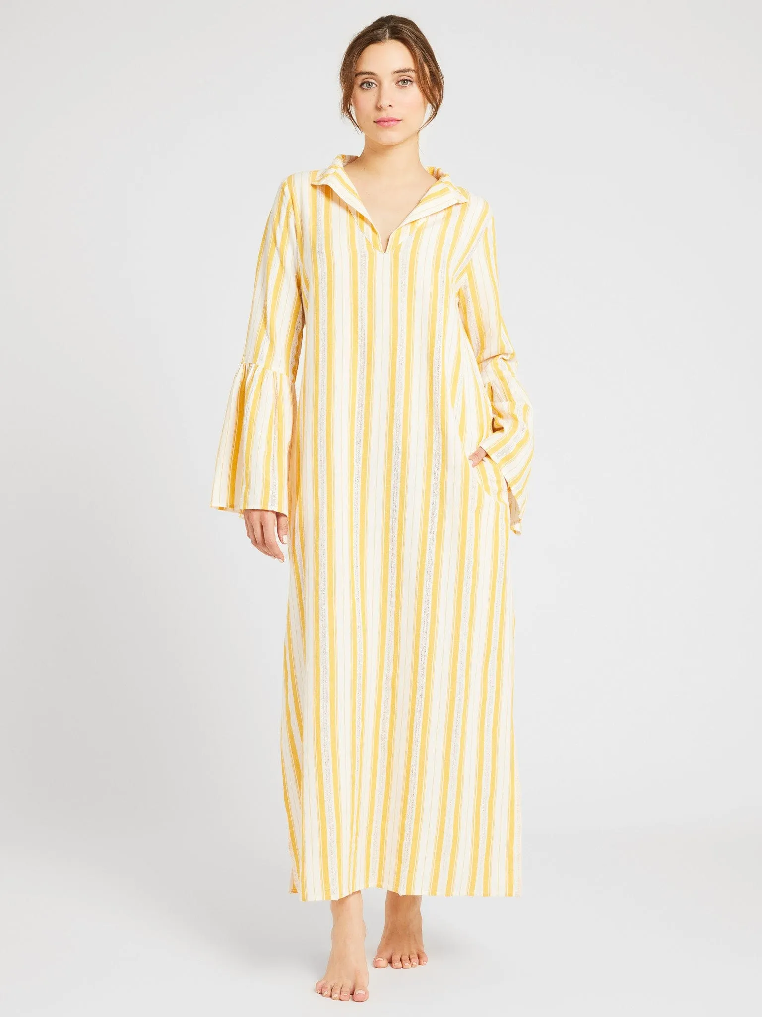 Jacqueline Dress in Citrus Stripe sold by MILLE product image thumbnail 2