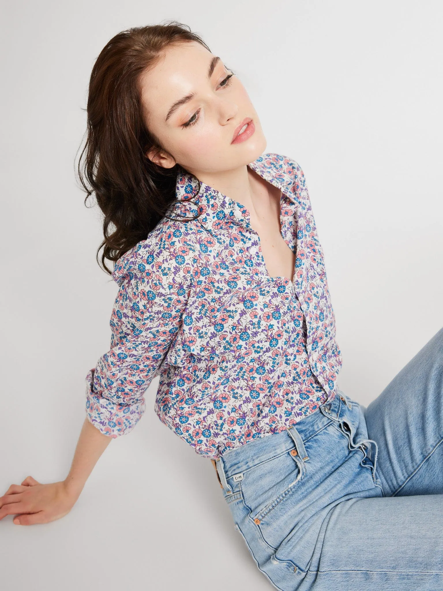 Sofia Top in Bluebell sold by MILLE